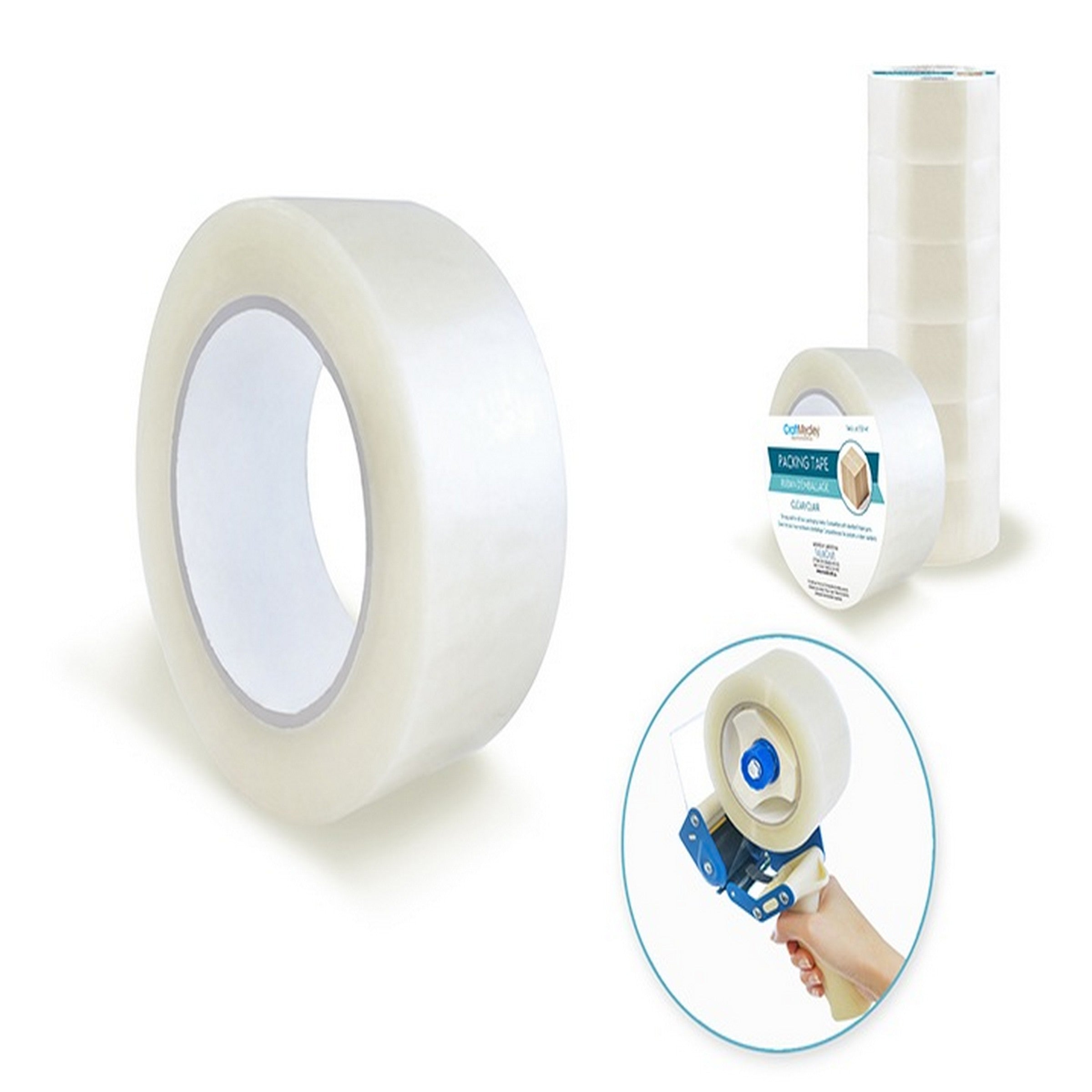 Craft Medley High-Tack Clear Packing Tape - 60micron 48mm x 132m Sold Individually 