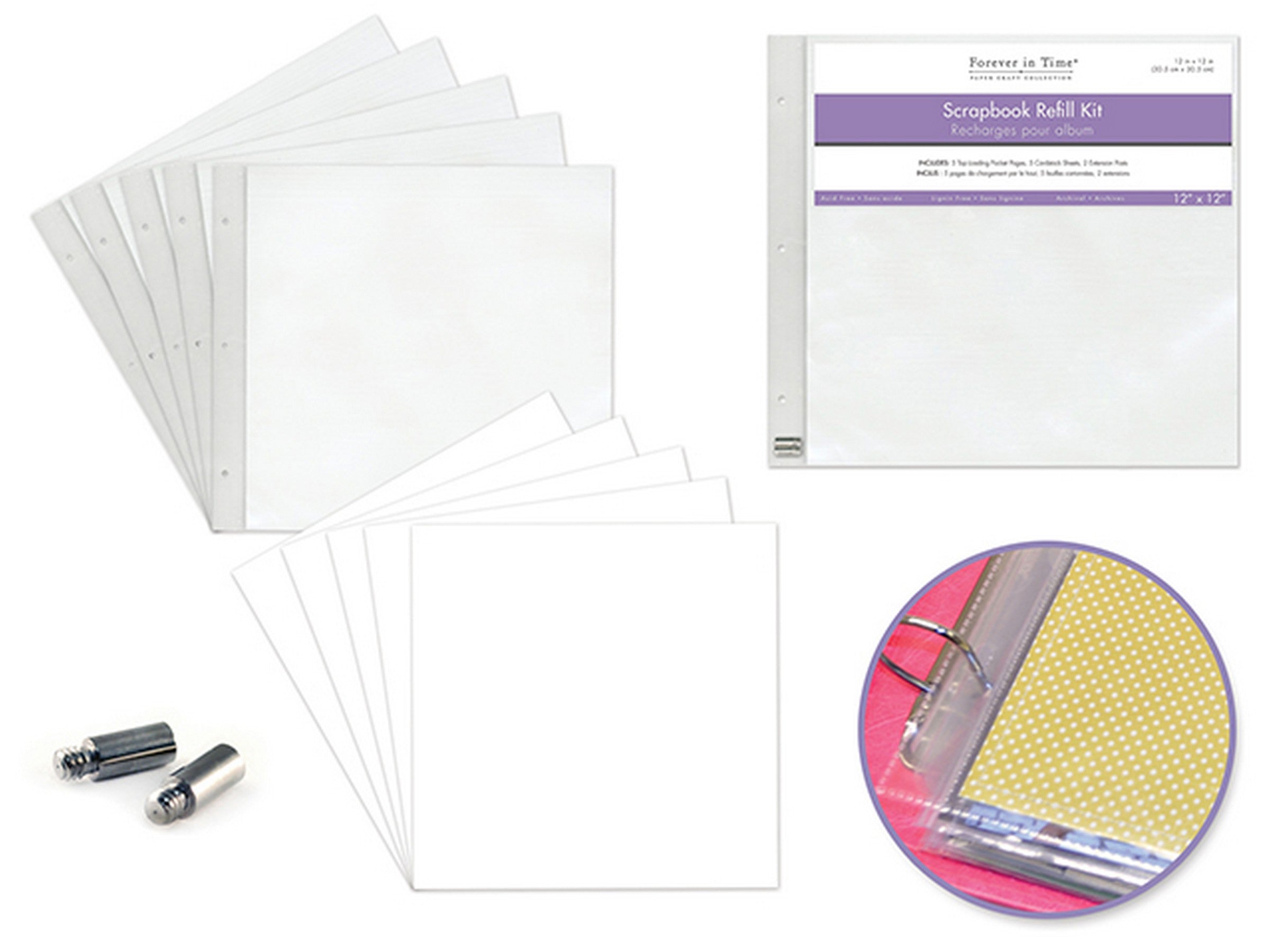 Forever in Time Scrapbook Refill Kit 12x12in