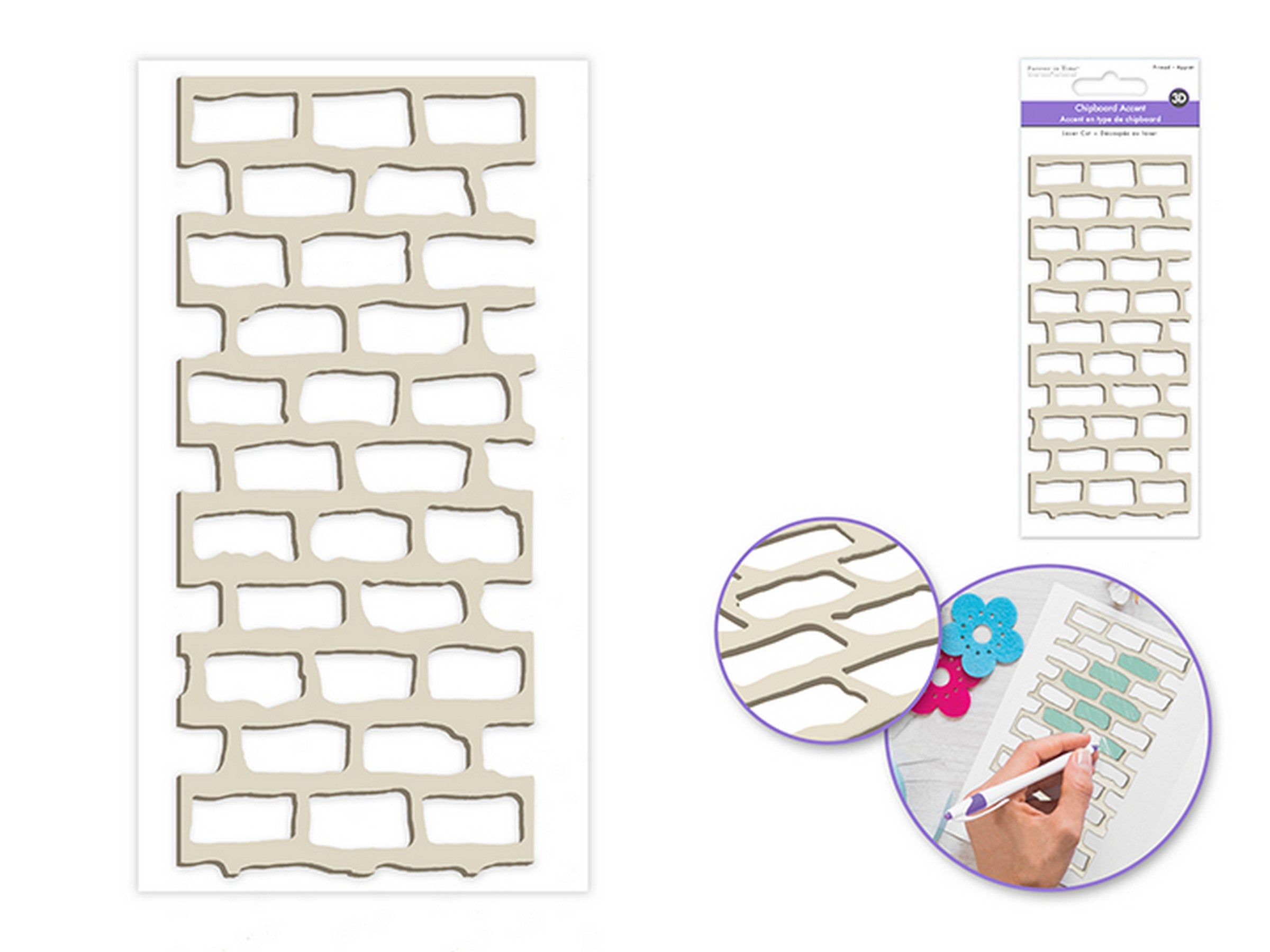Forever in Time Laser Cut Chipboard Accent Brick 6x2.75in