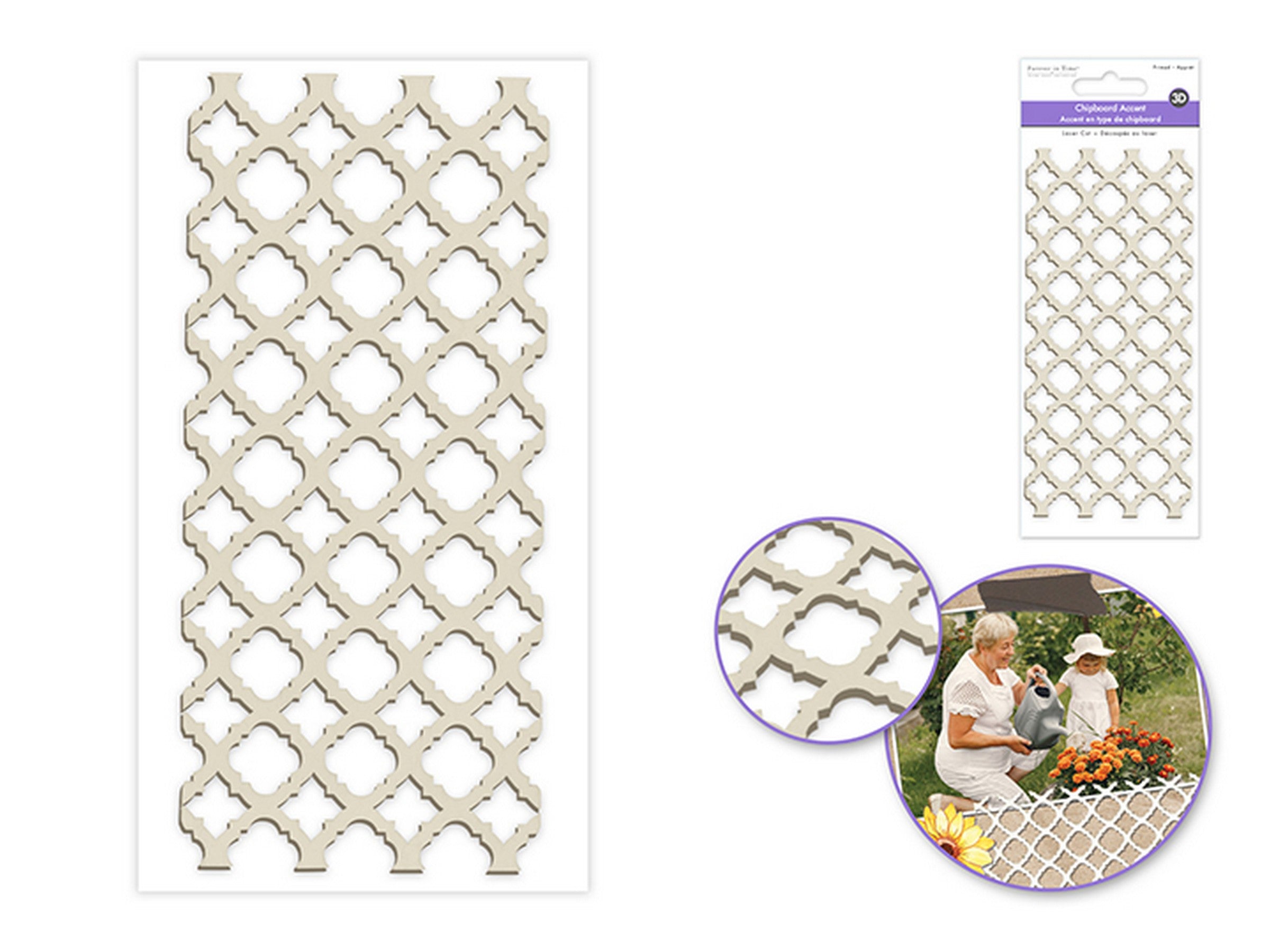 Forever in Time Laser Cut Chipboard Accent Moroccan 6.25x2.75in
