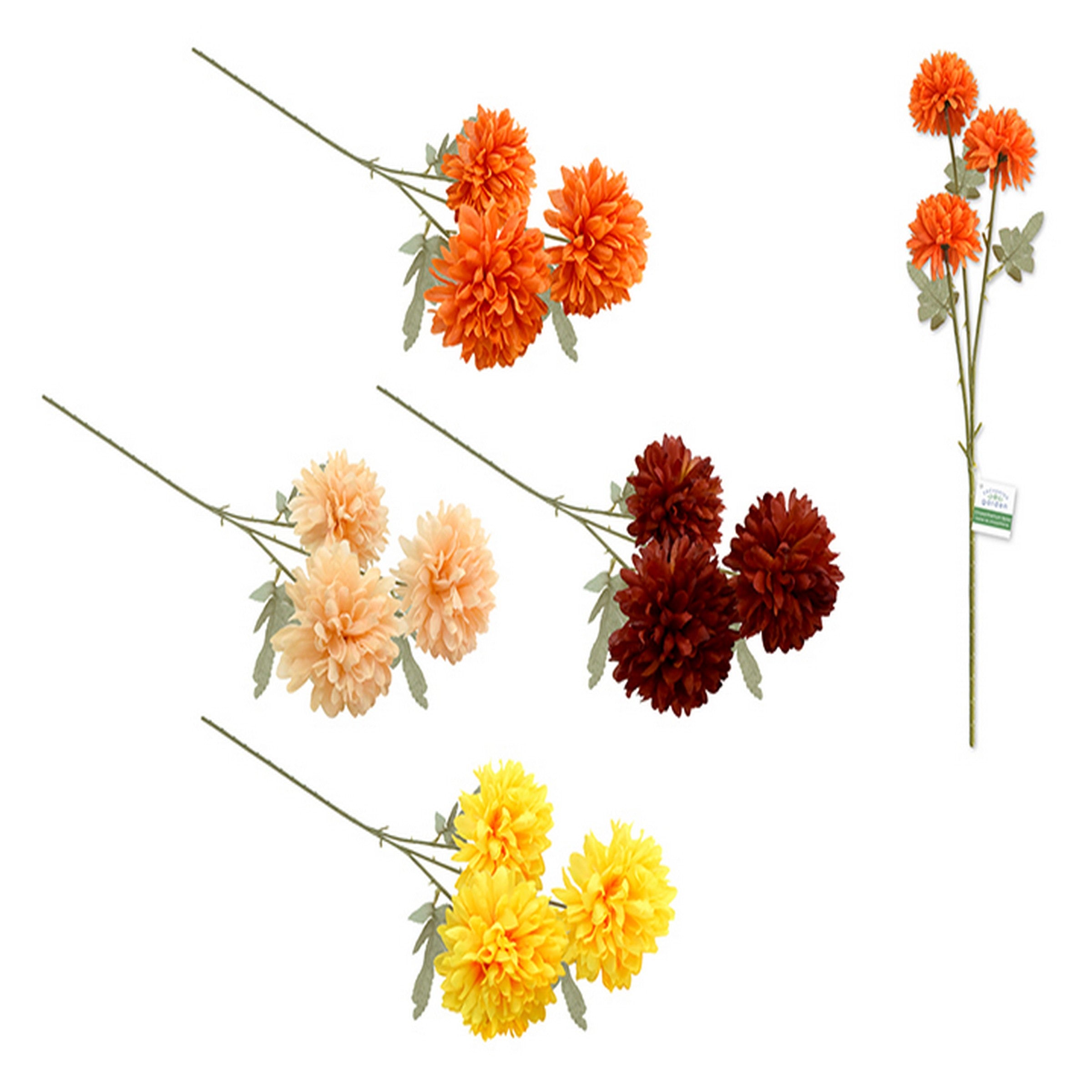 Enchanted Garden Artificial Chrysanthemum Spray 20.5in VRT