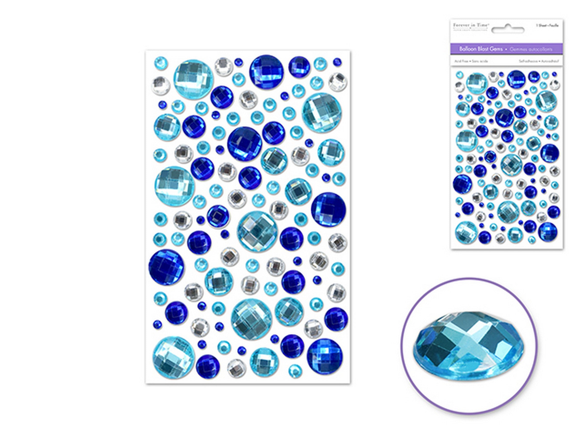 Forever in Time Balloon Blast Gems Stickers Ocean 5.75x3.75in sheet