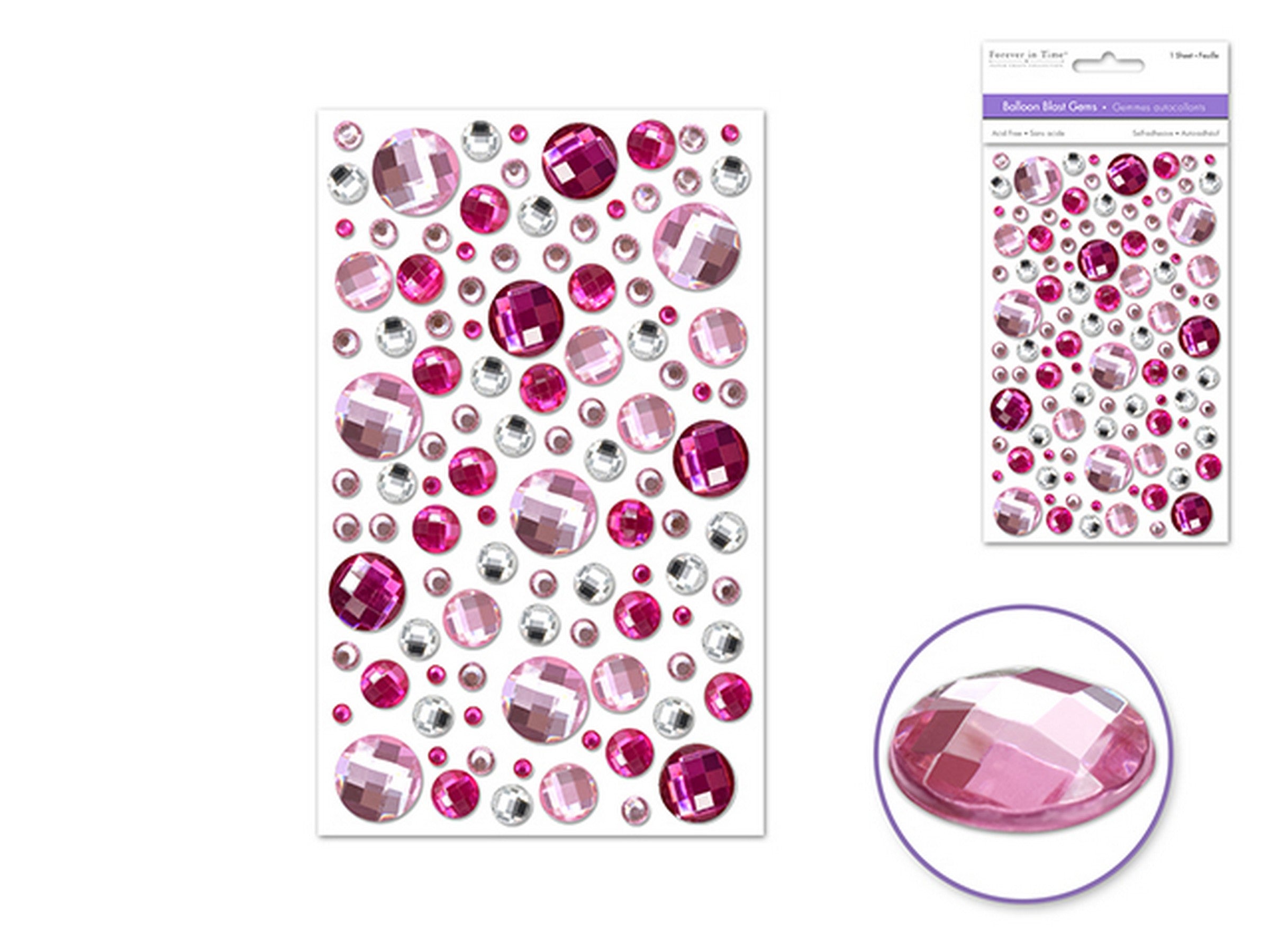 Forever in Time Balloon Blast Gems Stickers Princess 5.75x3.75in sheet