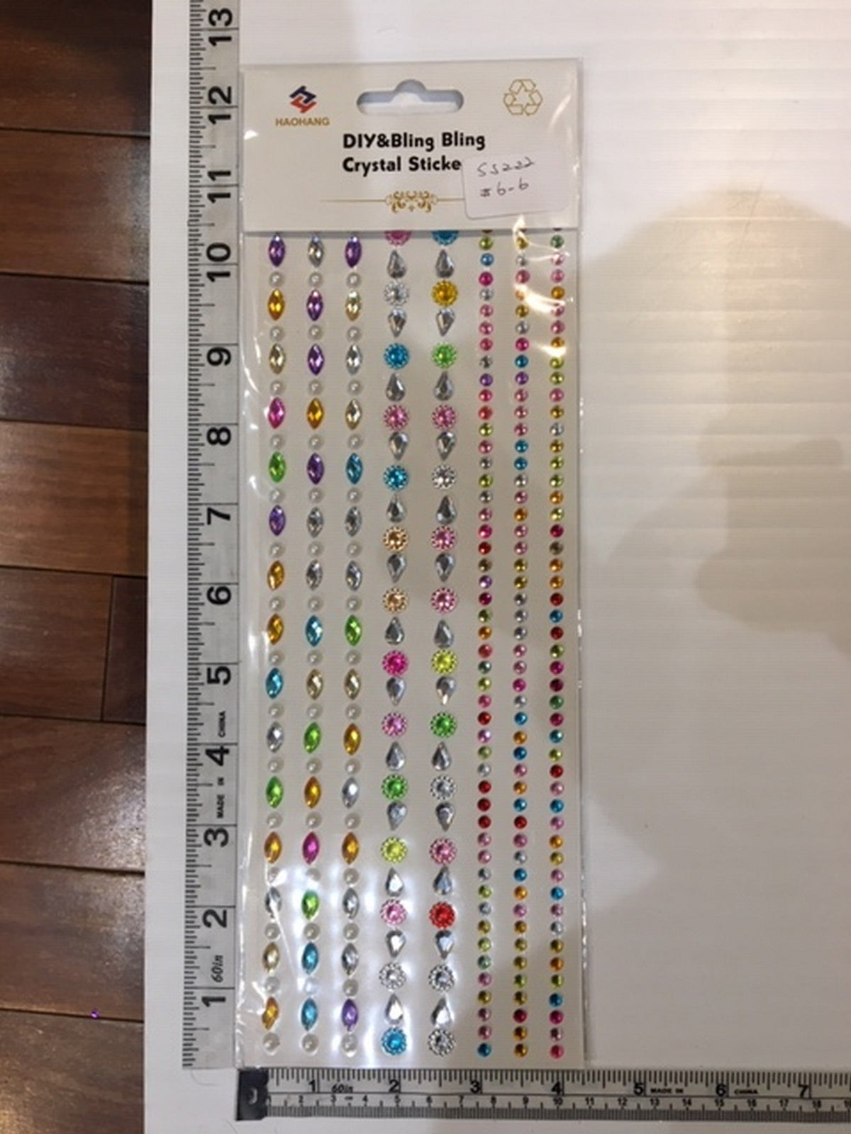 Forever in Time Jewel Borders Stickers It's Raining Gems 10.25x3.75in sheet