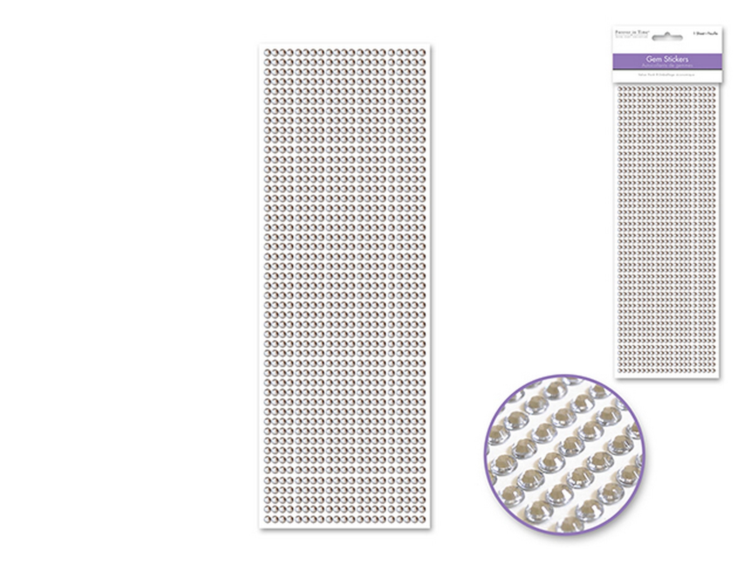 Forever in Time Gem Stickers Crystal 10.5x3.75in sheet
