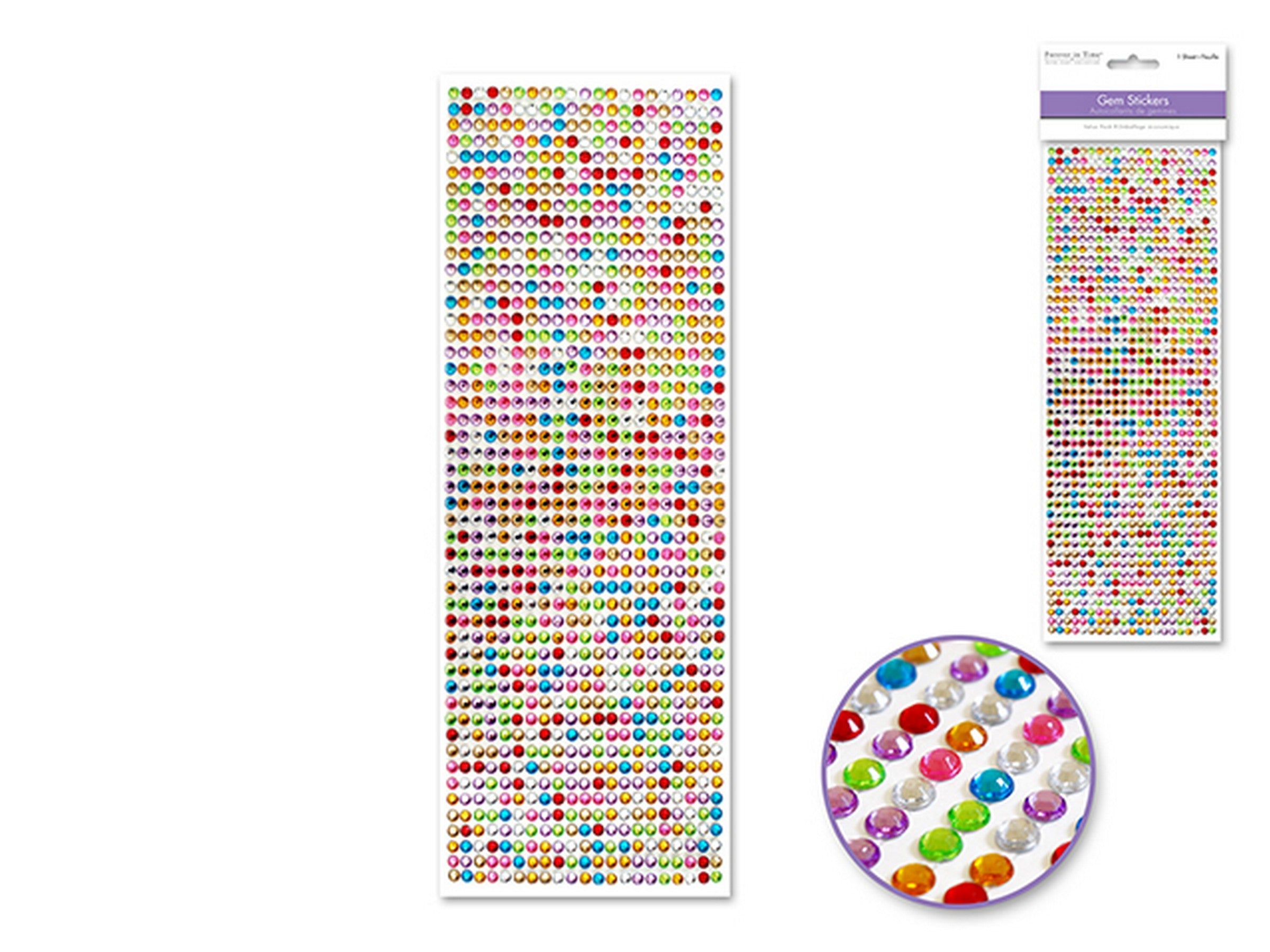 Forever in Time Gem Stickers Multicolor 10.5x3.75in sheet
