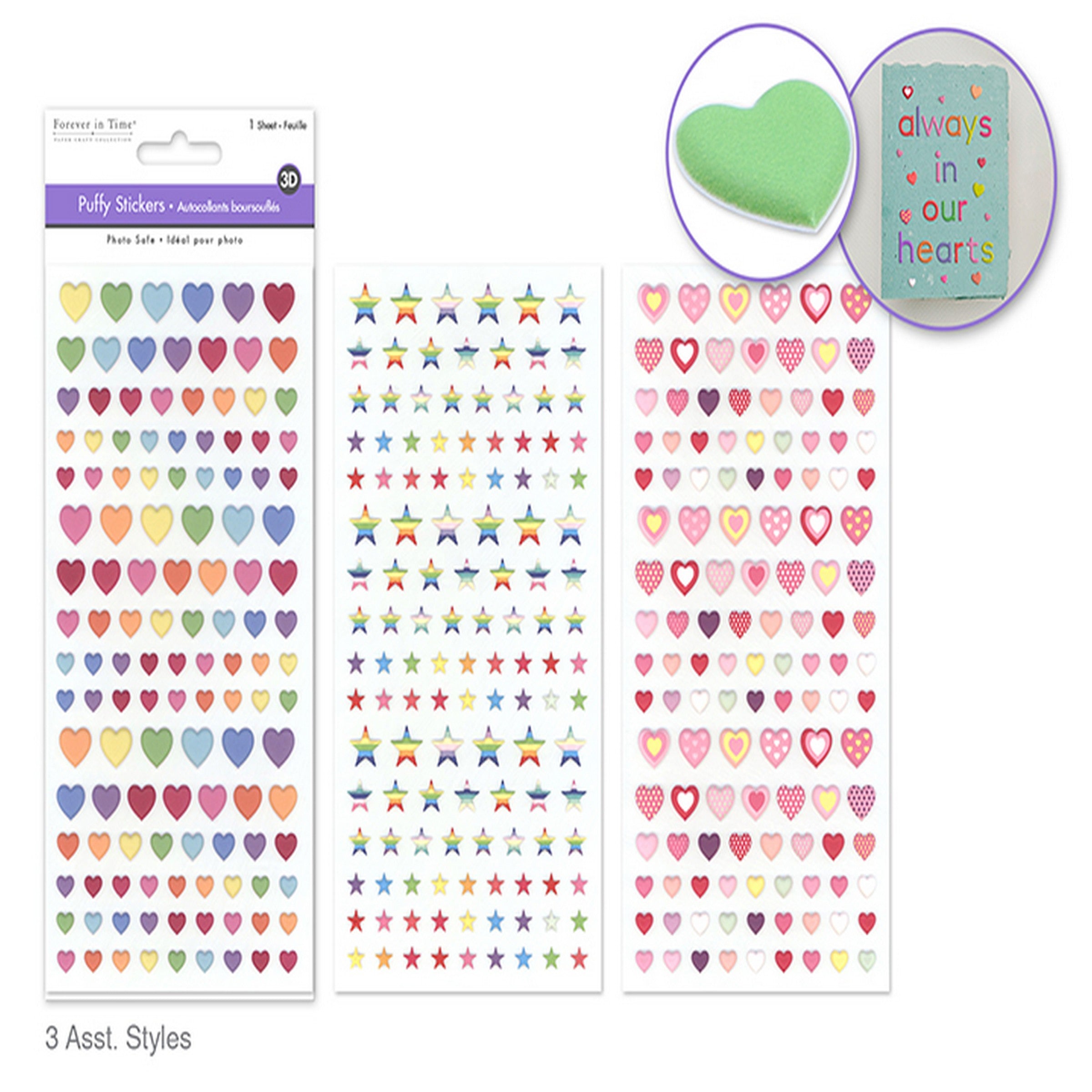 Forever in Time 3D Puffy Icon Stickers 3.7x7.7in VRT 