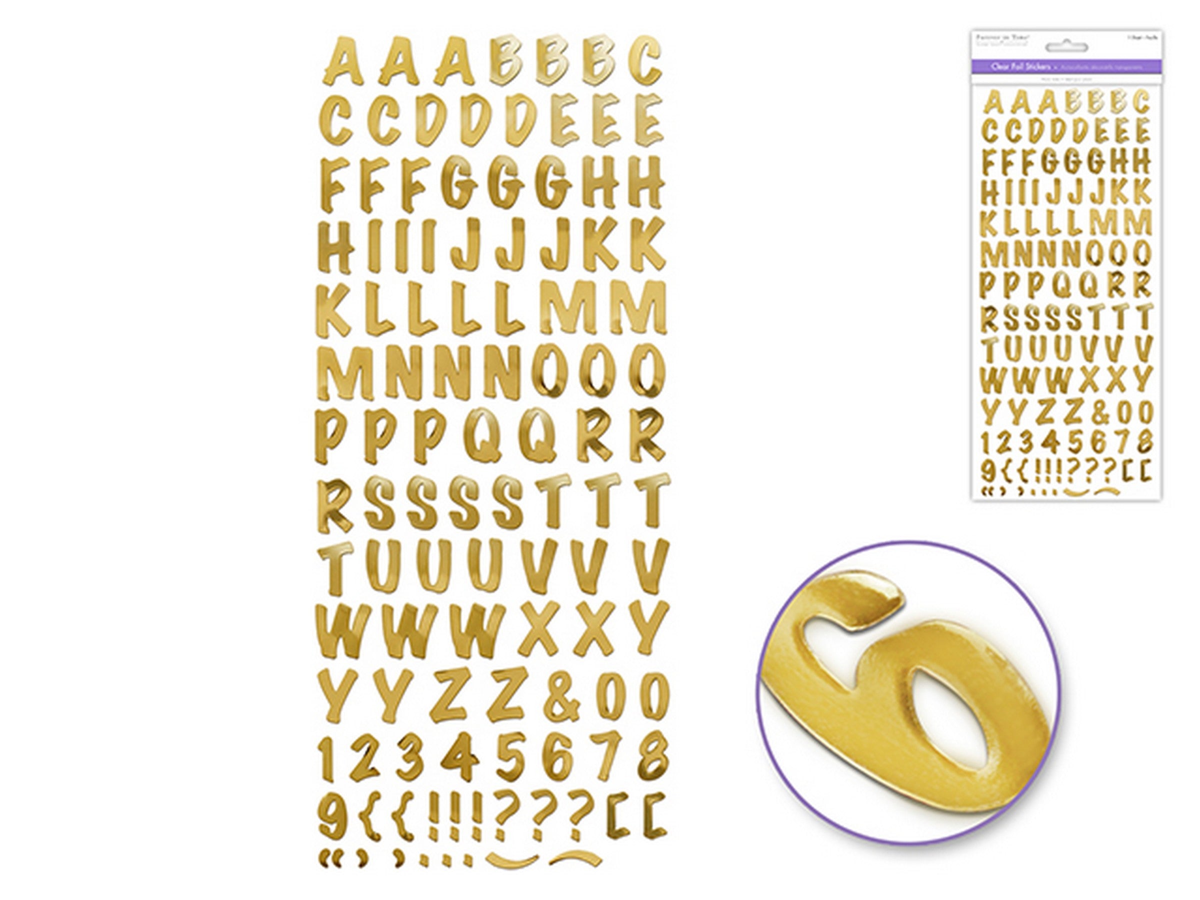 Forever in Time Clear Foil Letters Gold 12x5in sheet