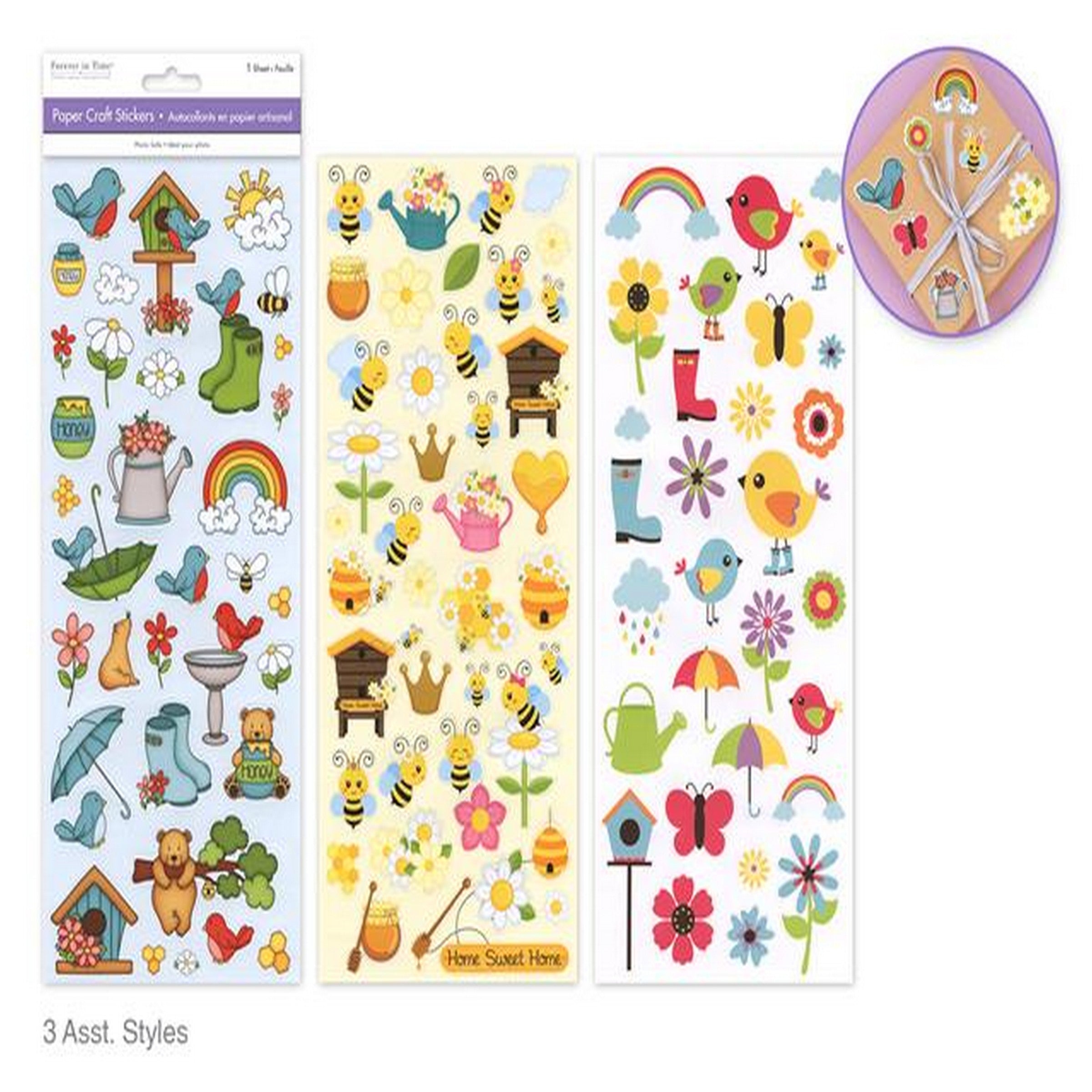 Forever in Time Paper Peel-off Stickers - Gardening 5x12in VRT 