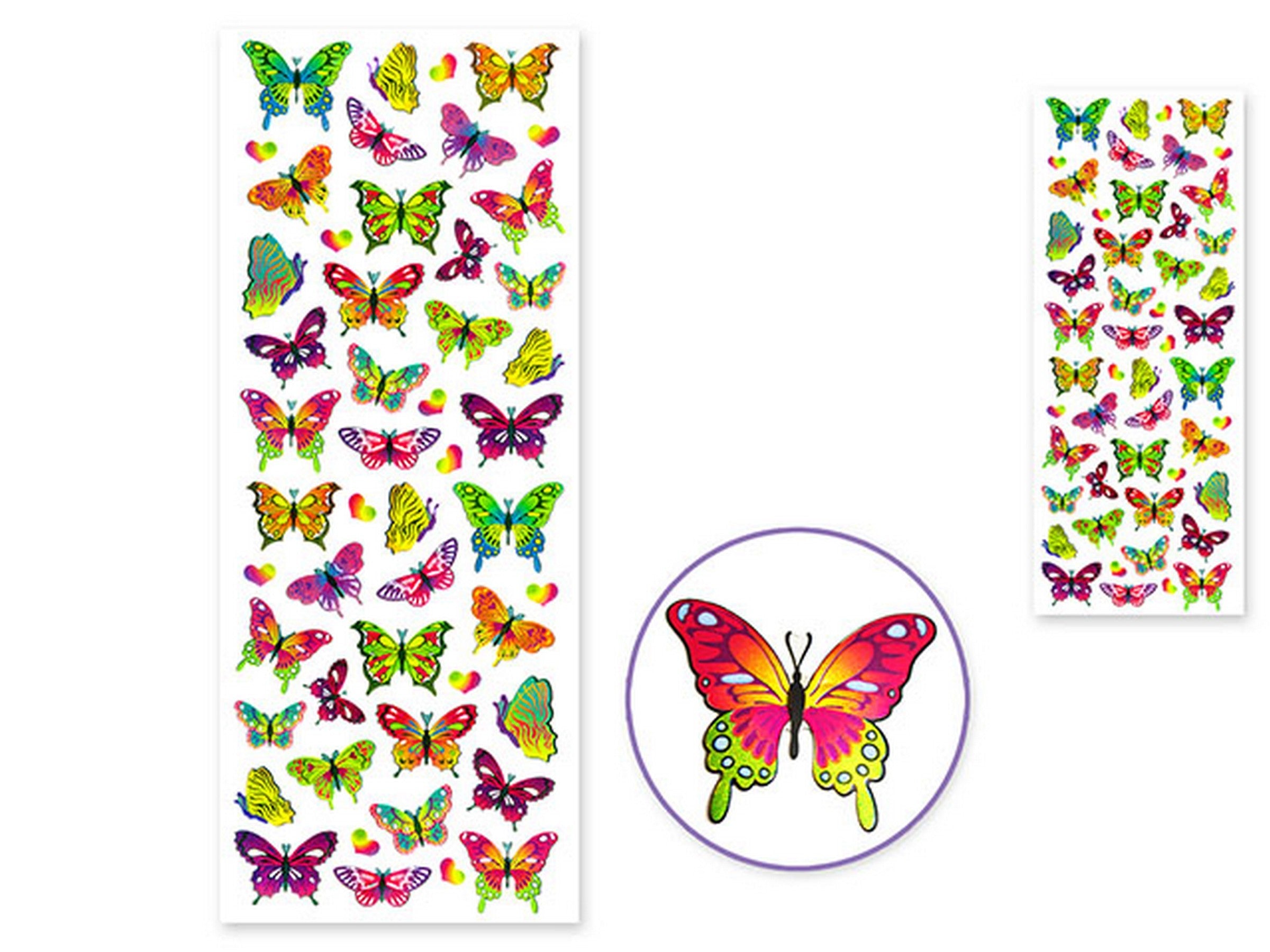 Forever in Time Foil Stickers Butterfly Blend 12x4.75in sheet