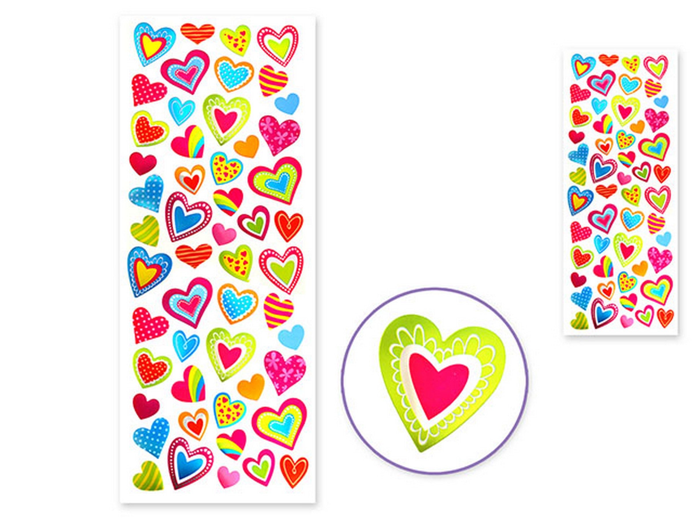 Forever in Time Foil Stickers Heart Medley 12x4.75in sheet