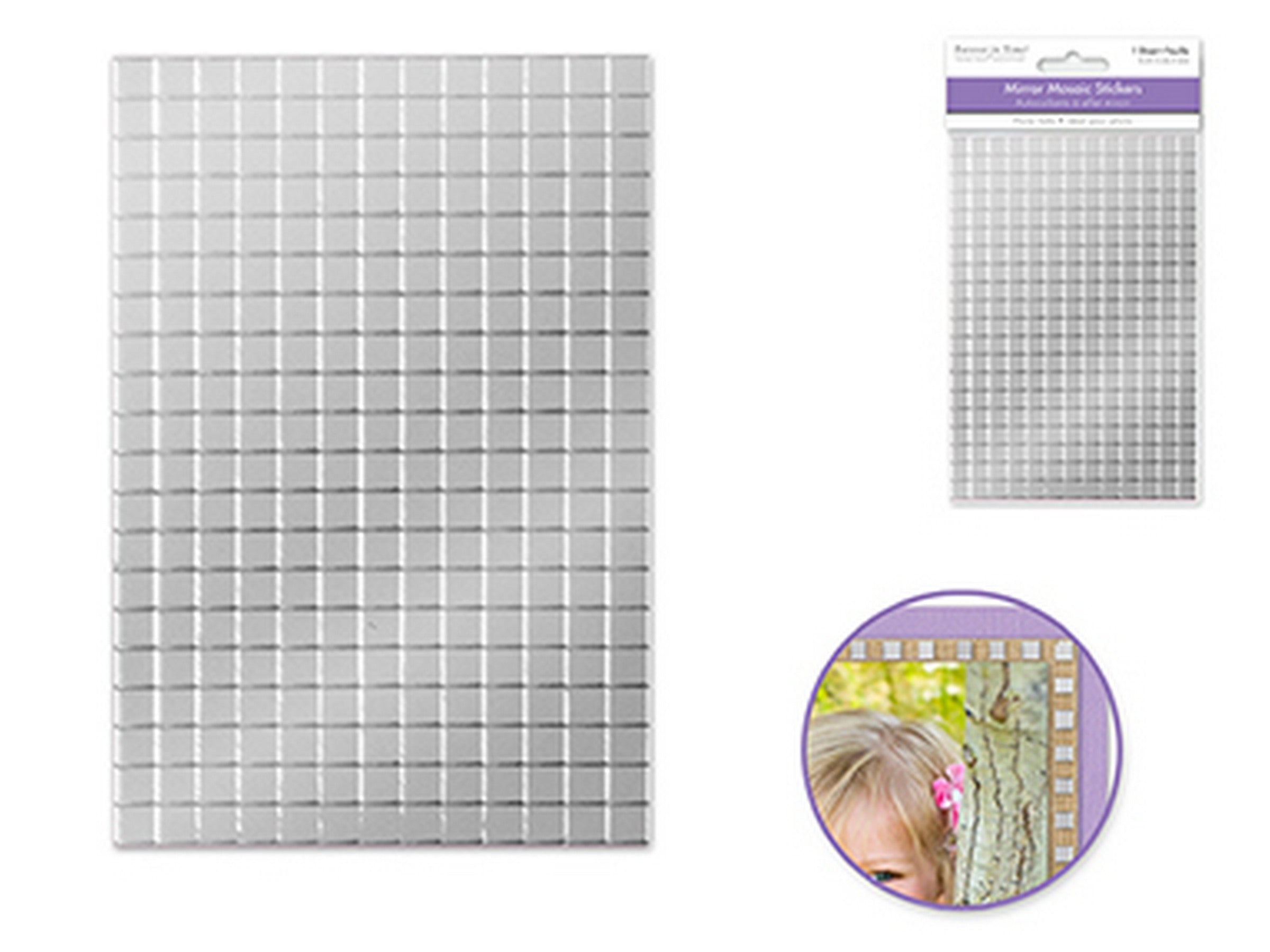 Forever in Time Mirror Mosaic Stickers Clear 0.25in each
