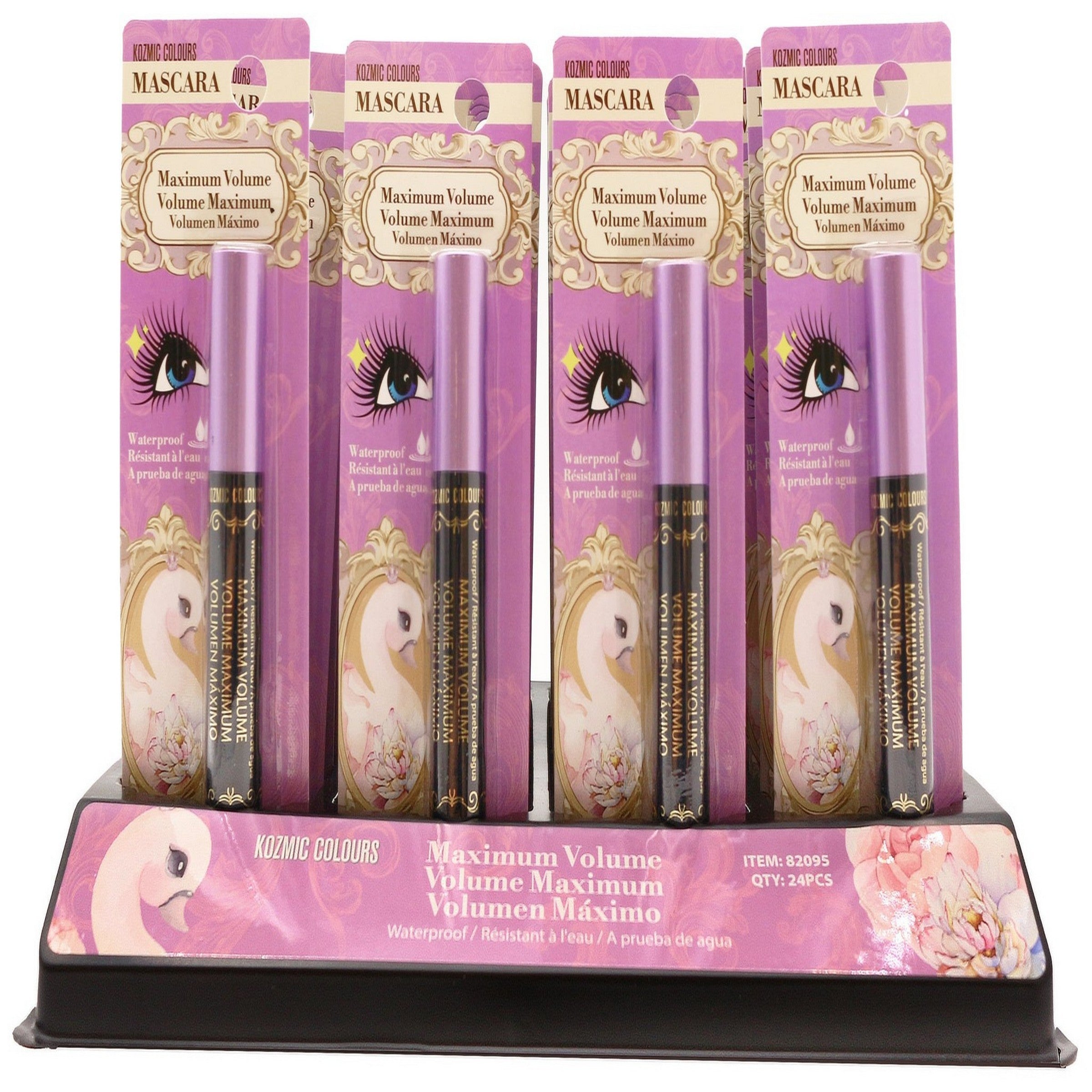 Kozmic Colours Black Volume Mascara - Cruetly Free - Sold Separately 0.31oz (8g) 