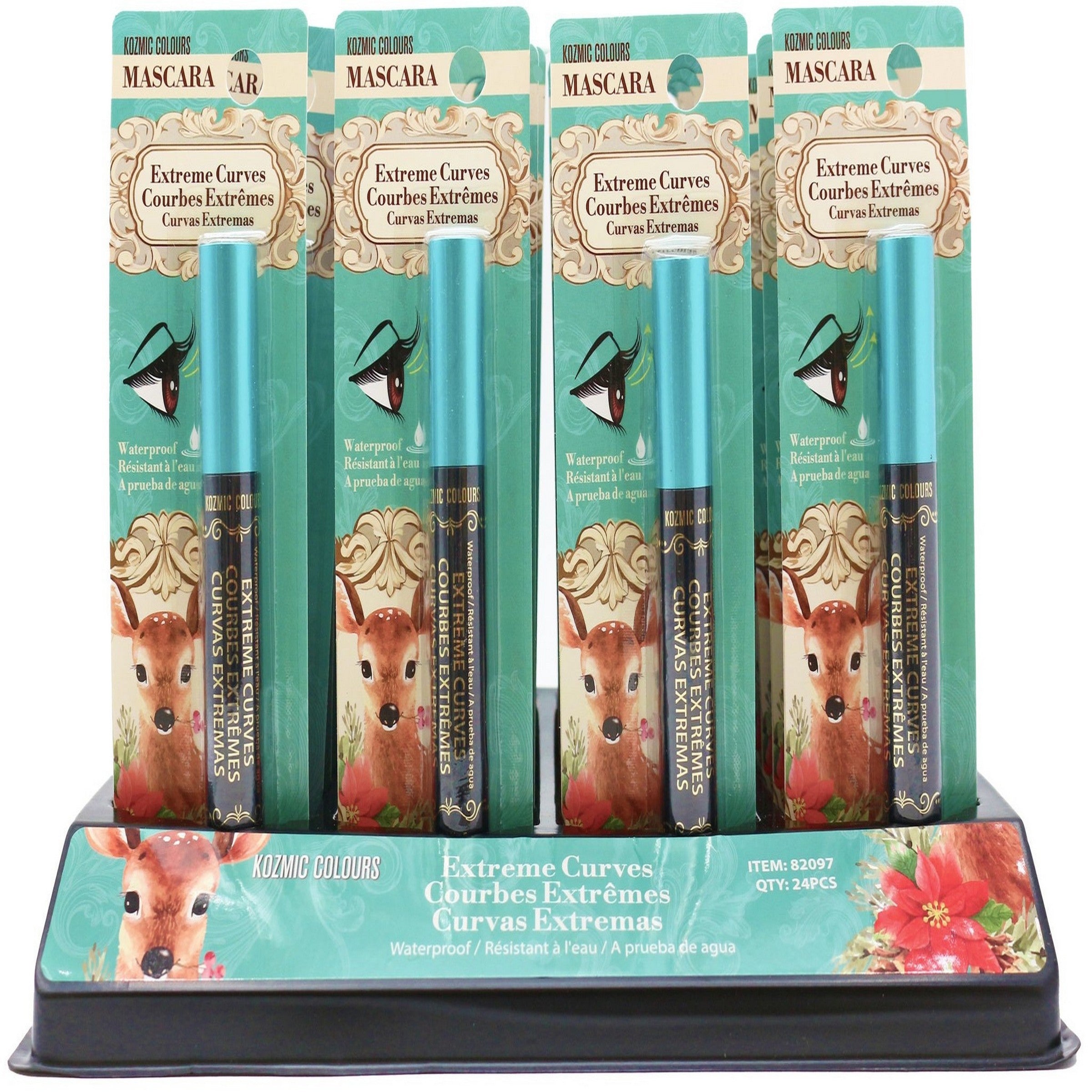 Kozmic Colours Black Curves Mascara - Cruetly Free - Sold Separately 0.31oz (8g)