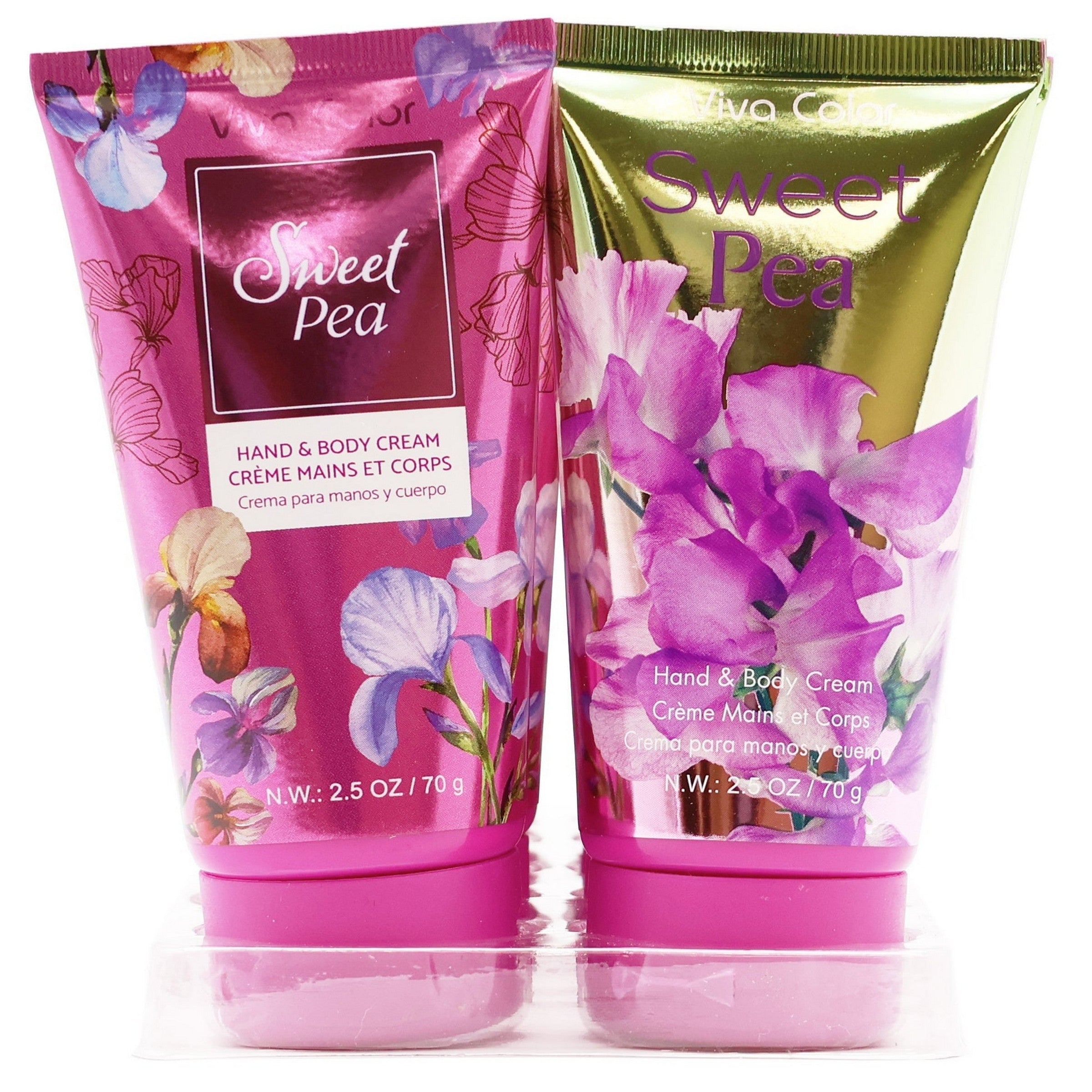 Viva Color Hand and Body Cream - Sweet Pea - Sold Separately 2.5oz (70g)  VRT
