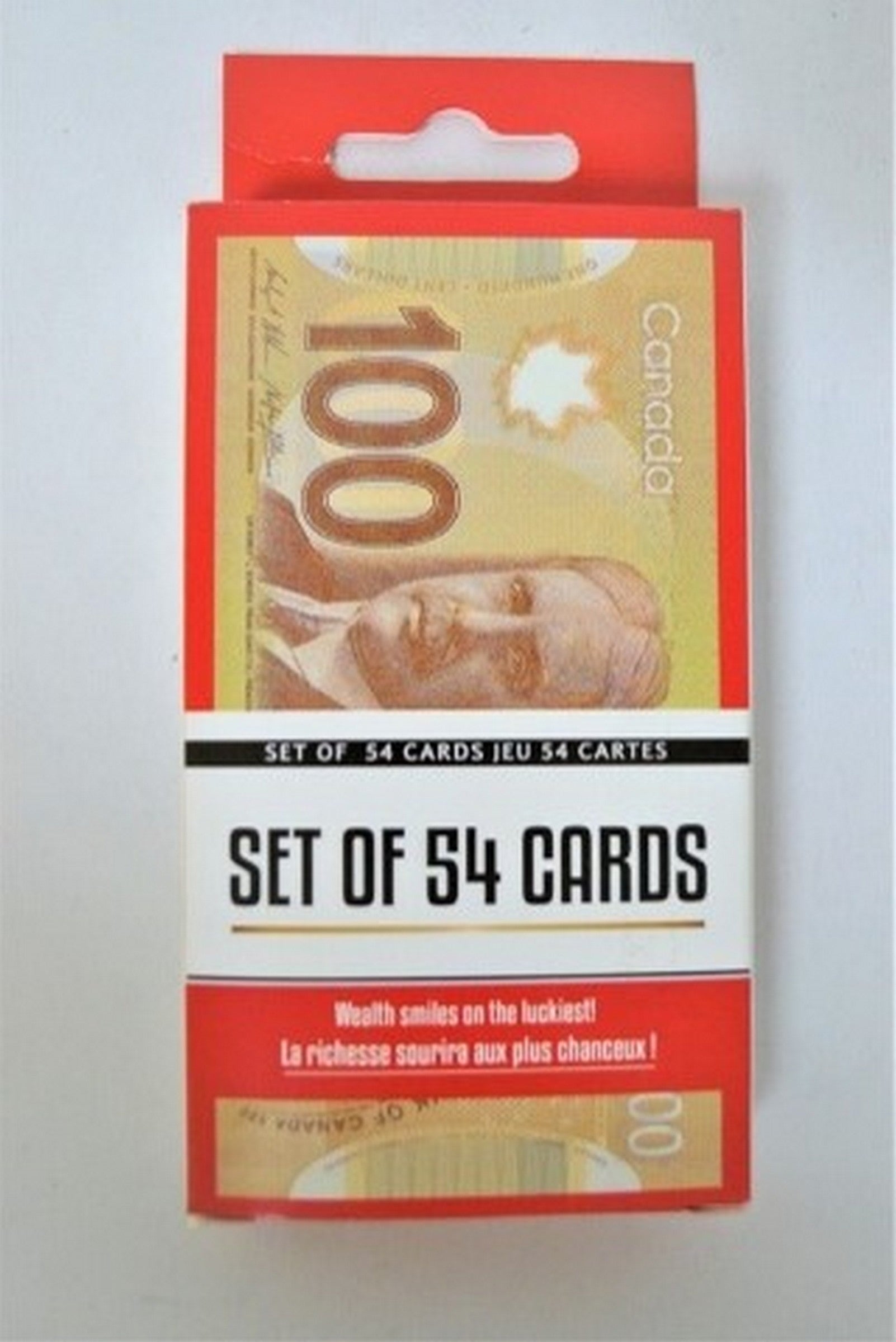 Canada Playing Cards - Canadian 100$ Bill Print 4x2in