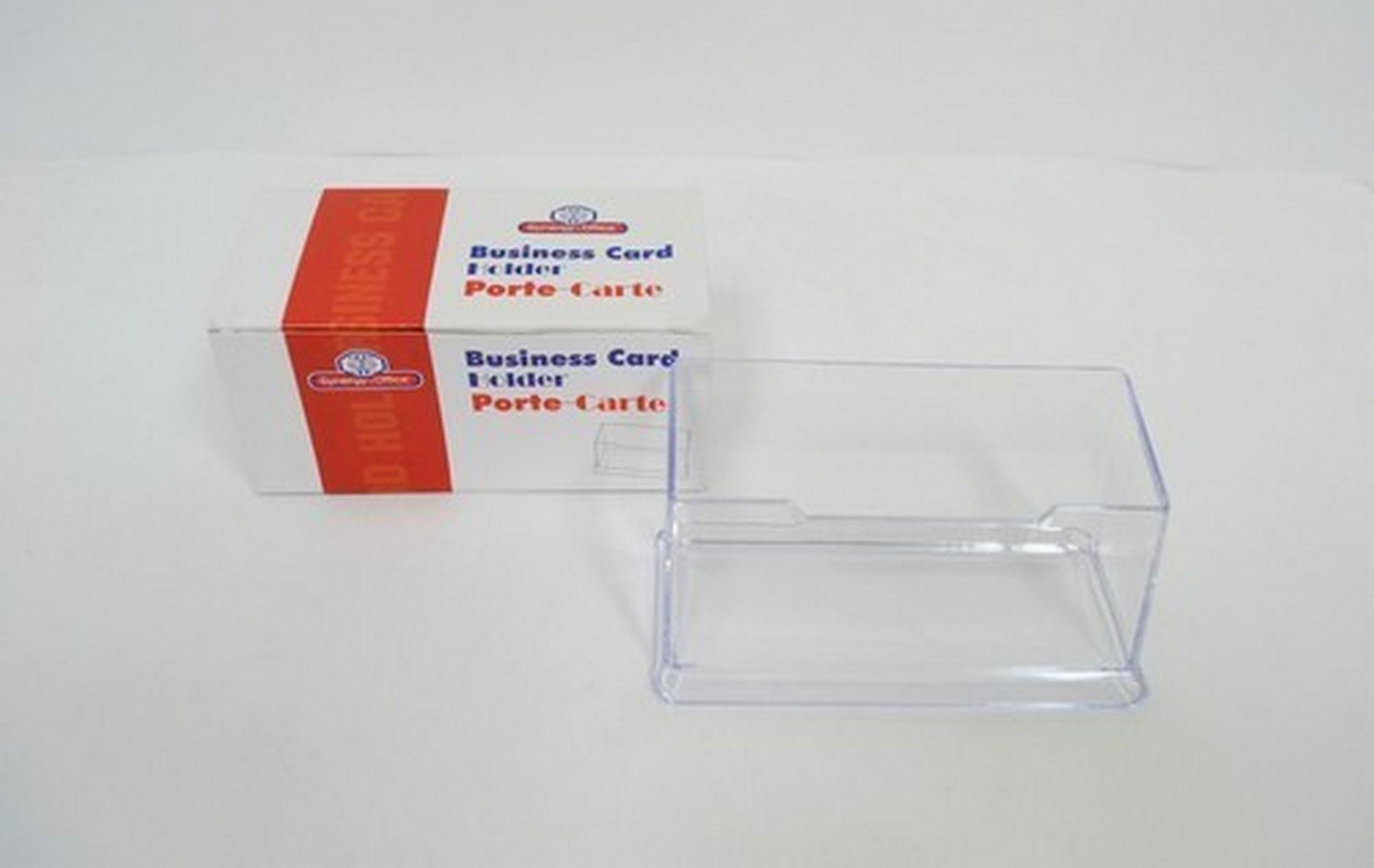 Business Card Holder - Clear Acrylic 4x1.75x2in