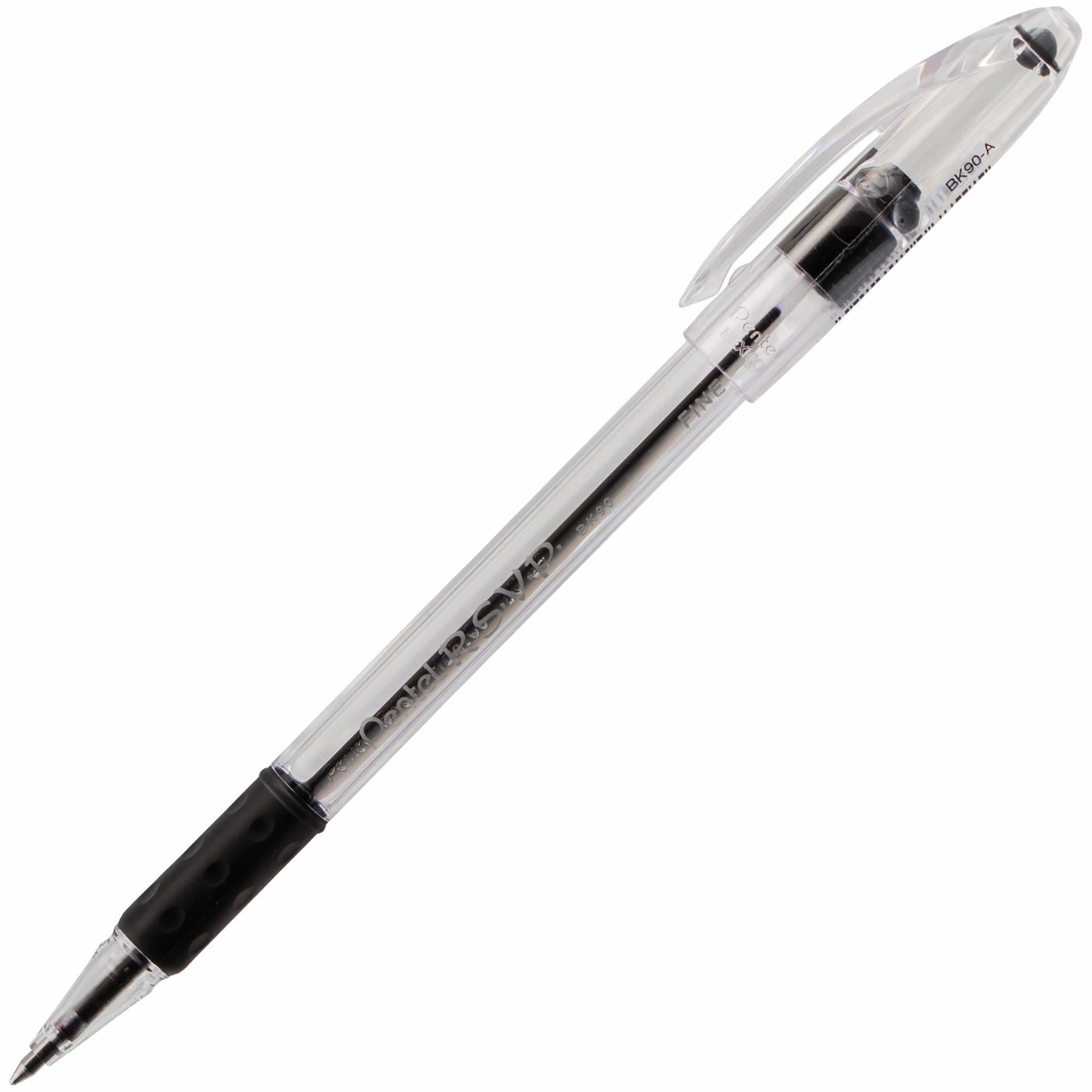 Pentel R.S.V.P. Ballpoint Pen with Cap Black Ink 0.7mm