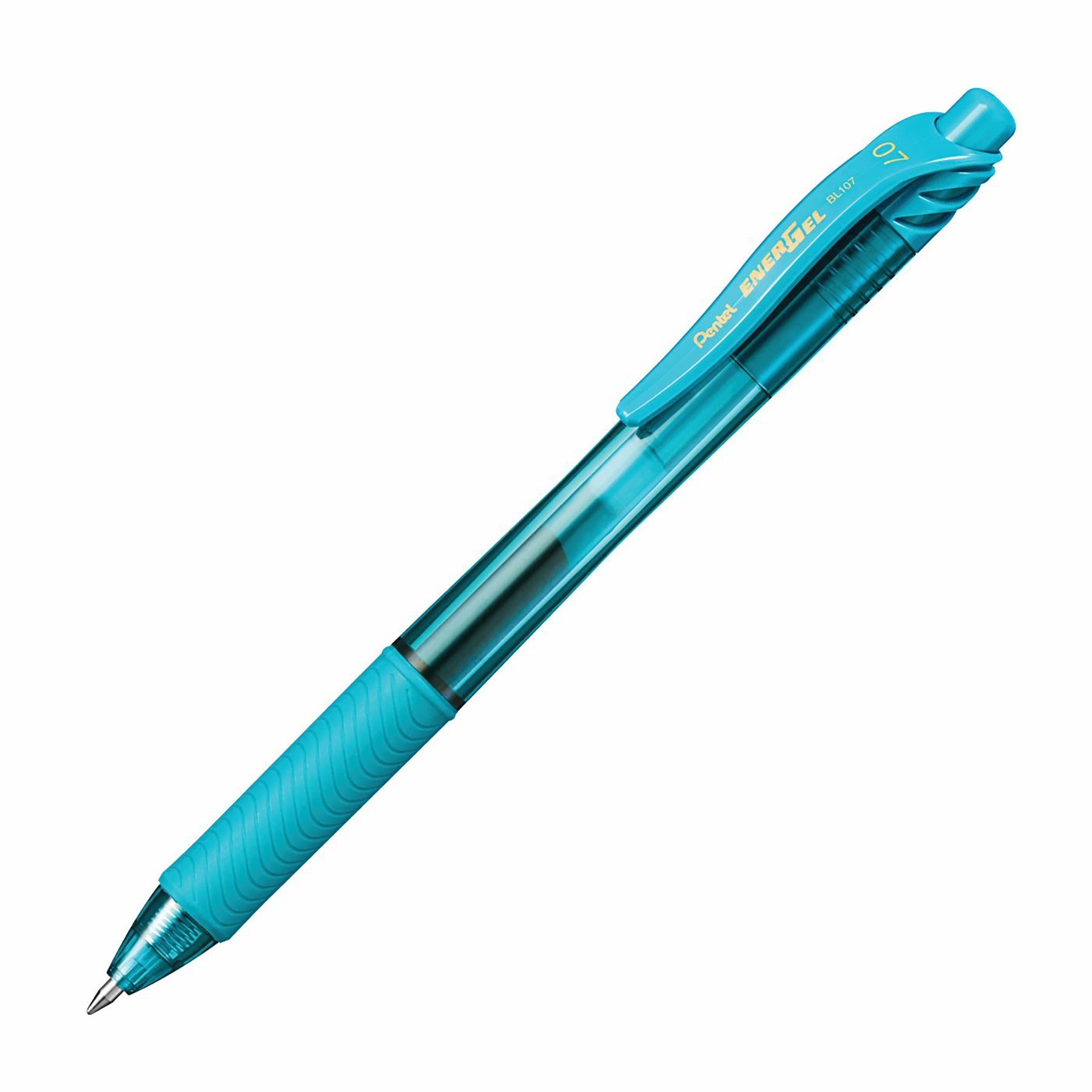 Pentel EnerGel Retractable Gel Roller Pen Turquoise Ink 0.7mm
