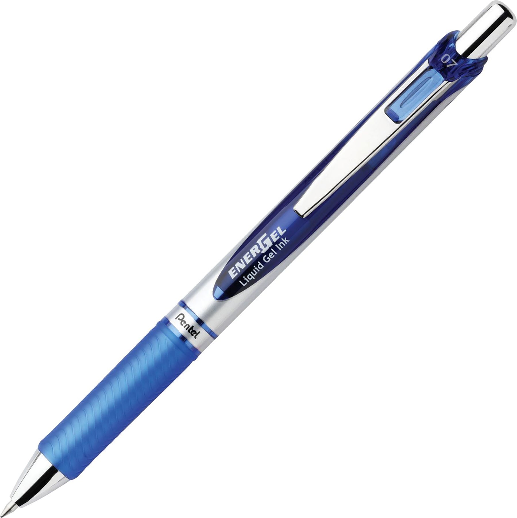Pentel EnerGel Retractable Liquid Gel Pen Blue Ink 0.7mm