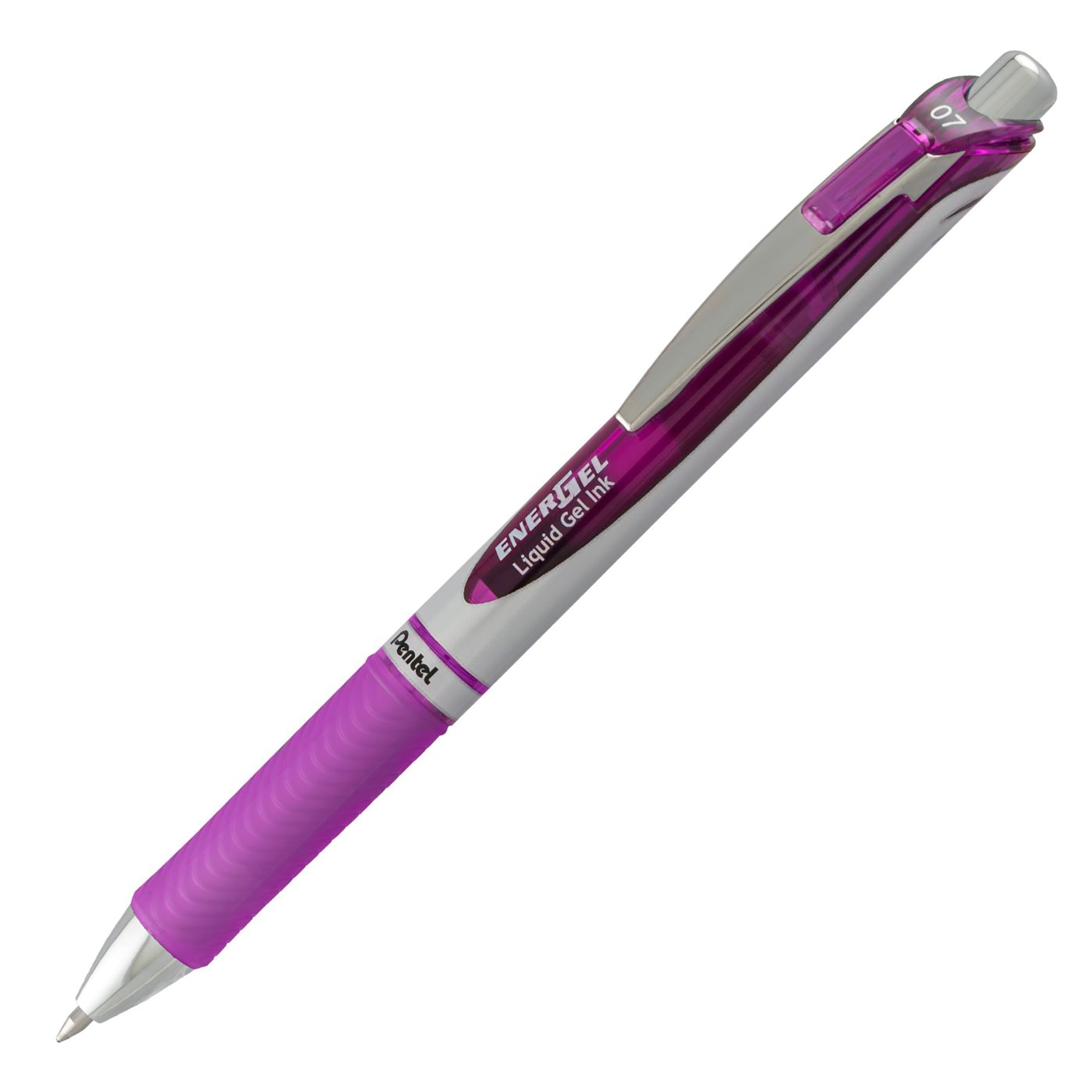 Pentel EnerGel Retractable Liquid Gel Pen Violet Ink 0.7mm