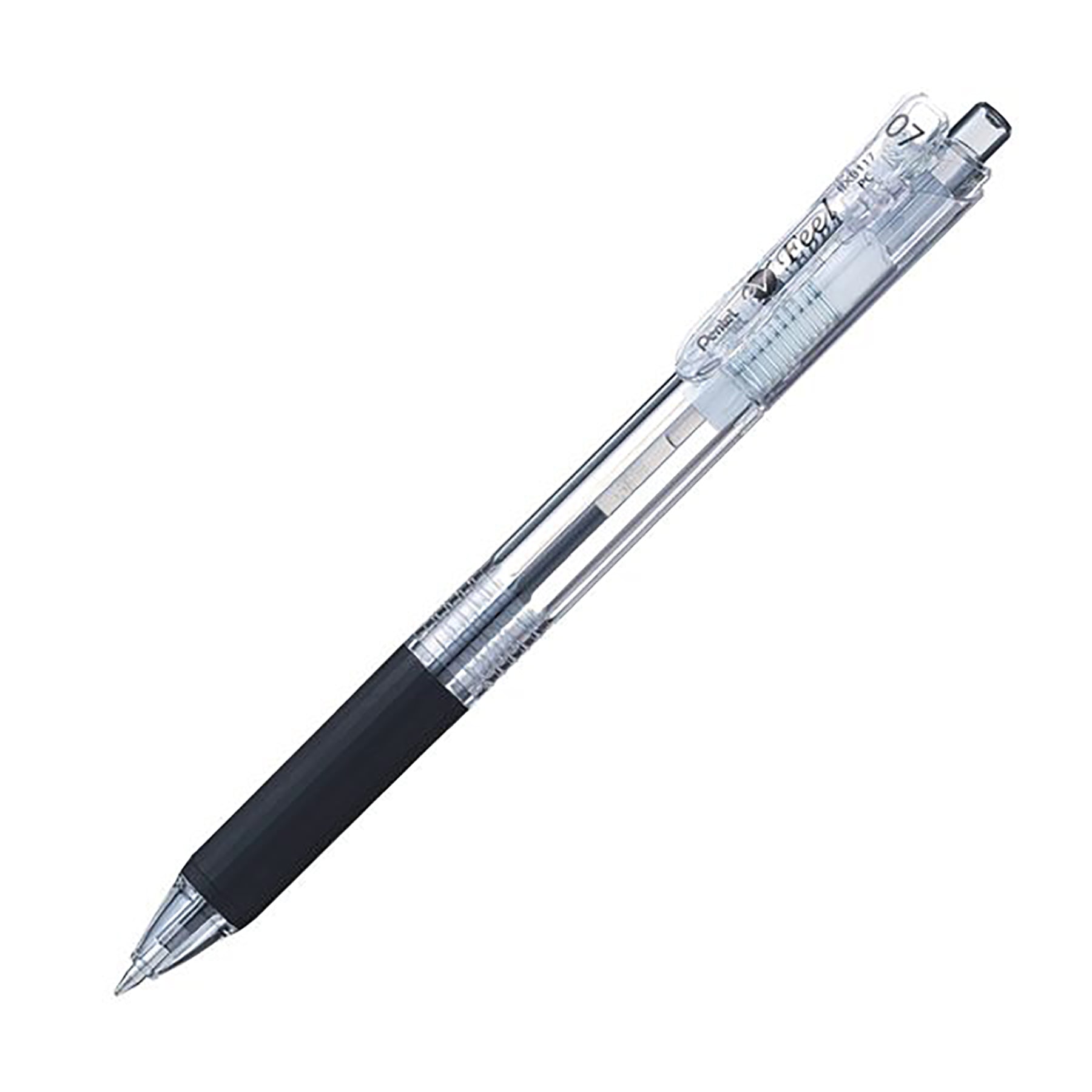 Pentel V Feel Retractable Ballpoint Pen Black Ink 0.7mm