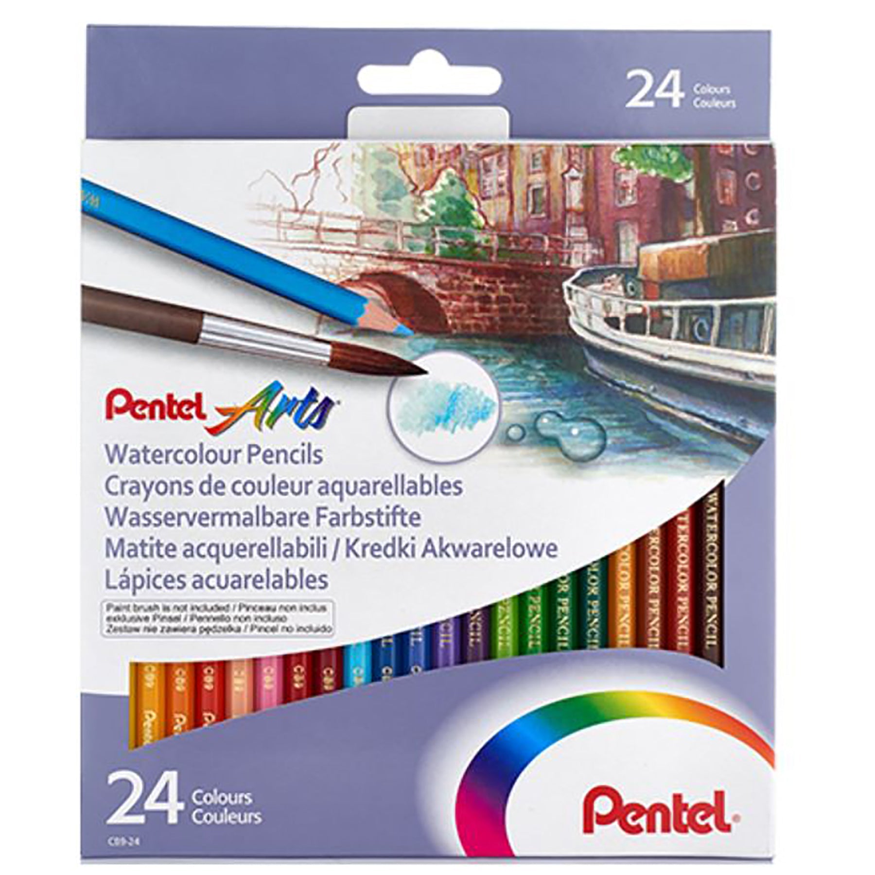 Pentel Arts 24 Watercolors Pencils