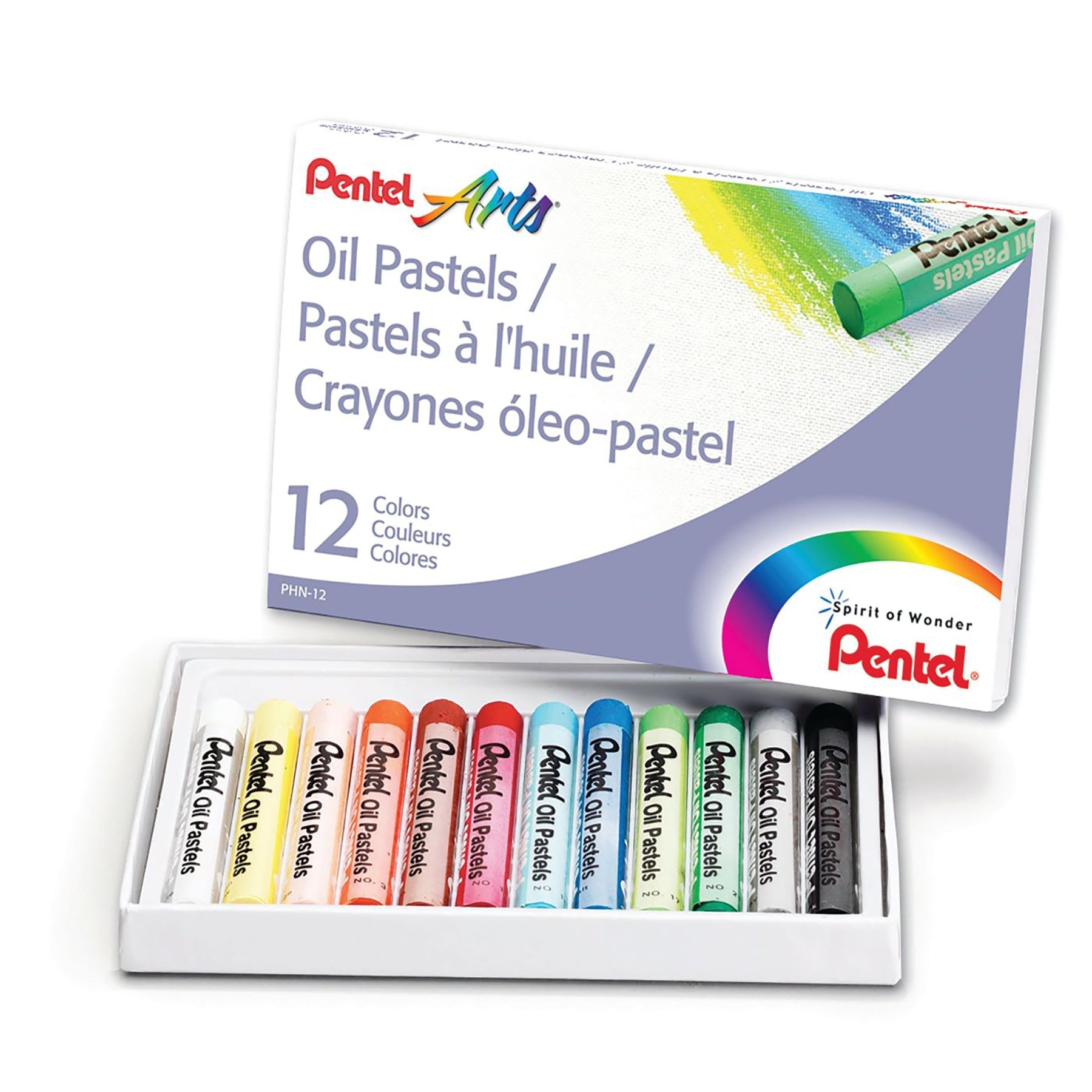 Pentel Arts 12 Oil Pastels 3in