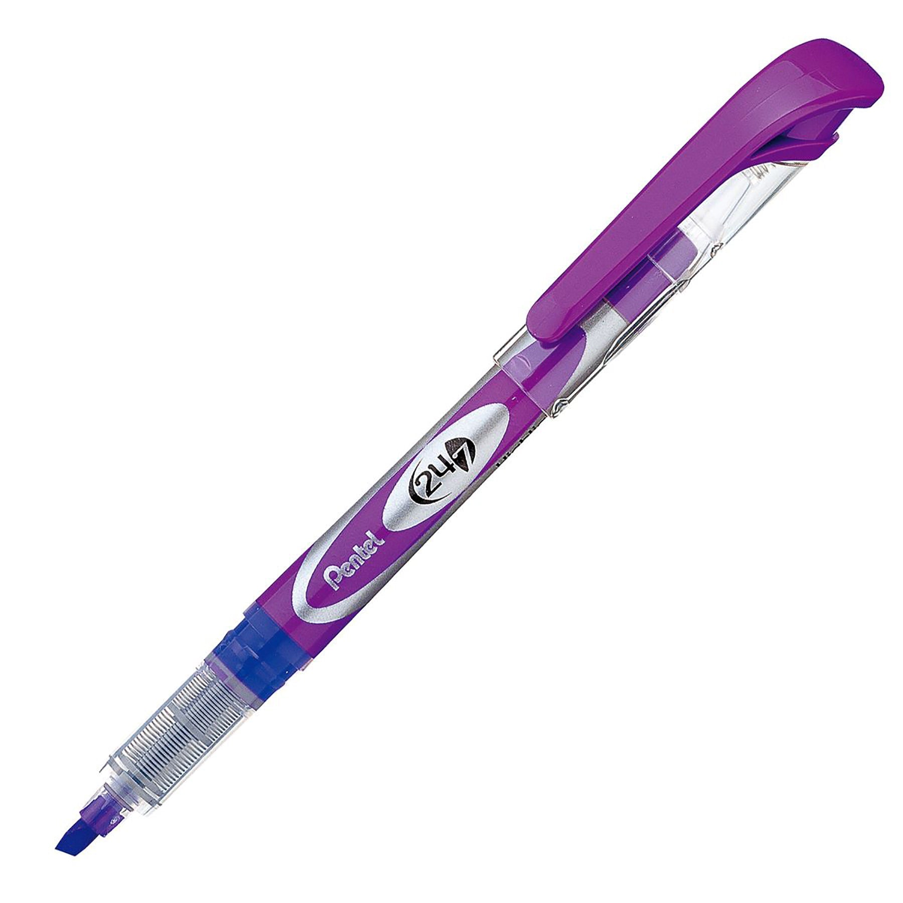 Pentel 24/7 Retractable Highlighter Water Base Pigment Violet Ink - Fine