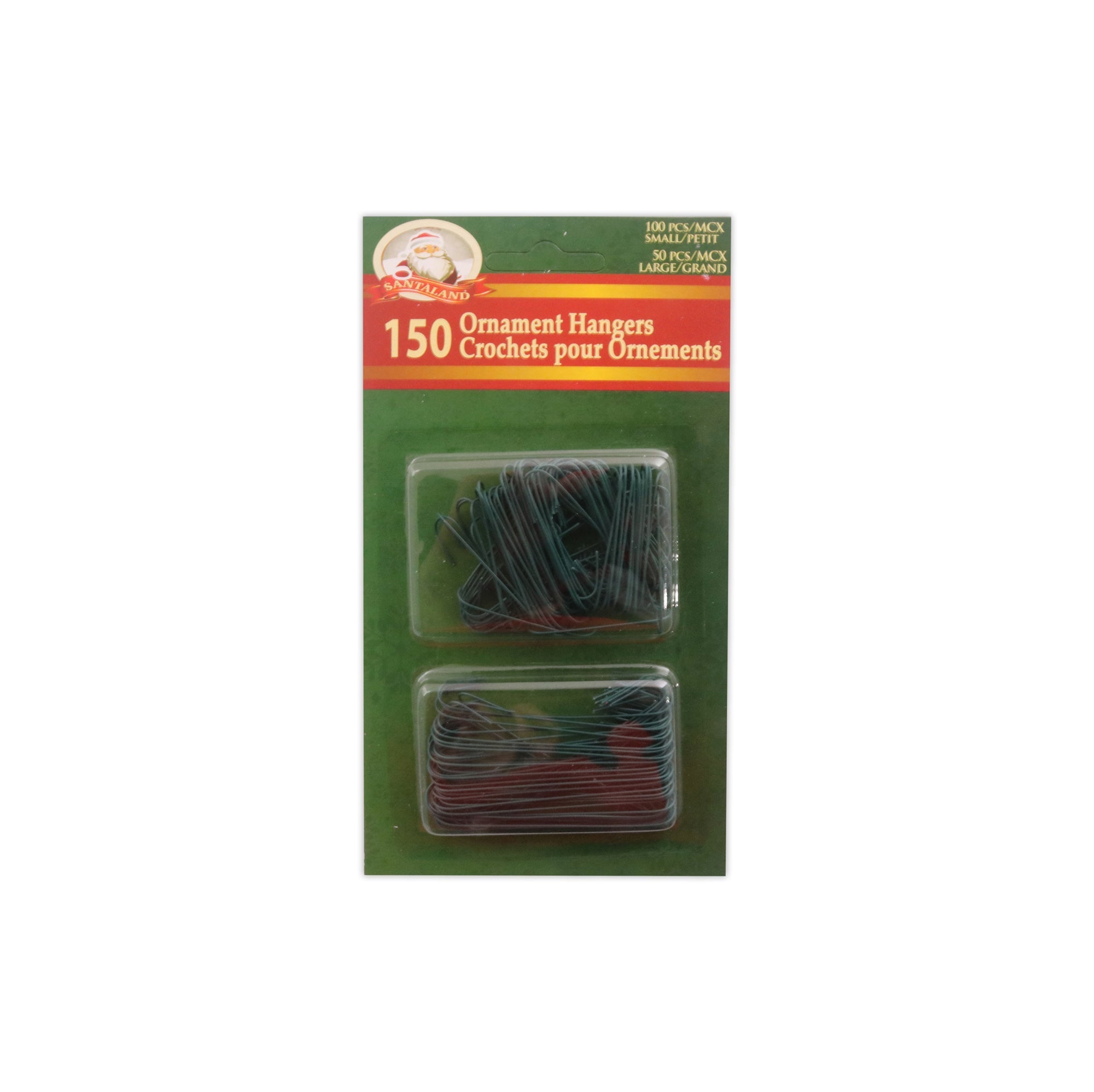 Christmas 150 Green Ornament Hangers 100 pcs Small 50 pcs Large