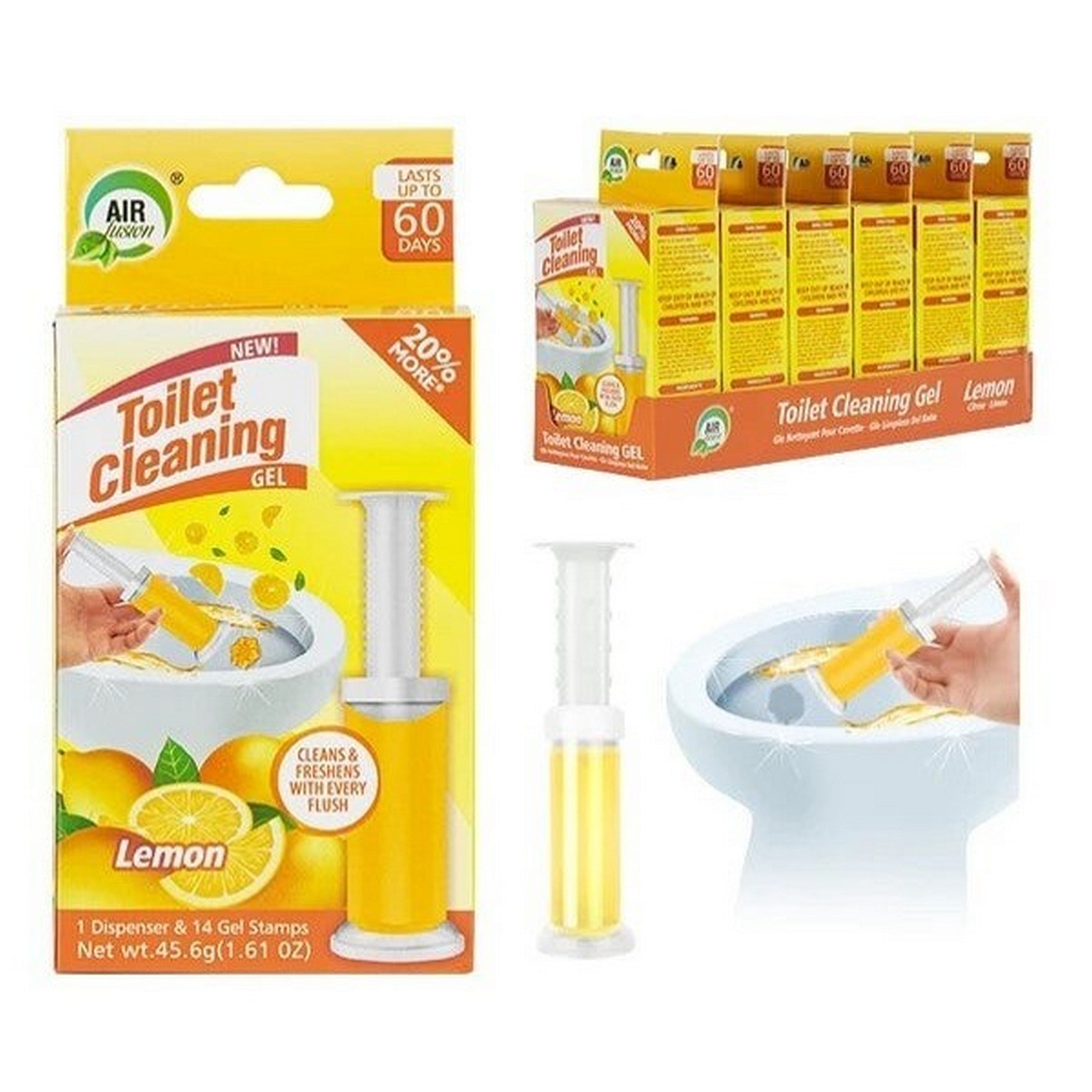 Air Fusion Toilet Cleaning Gel - Lemon 1.6oz