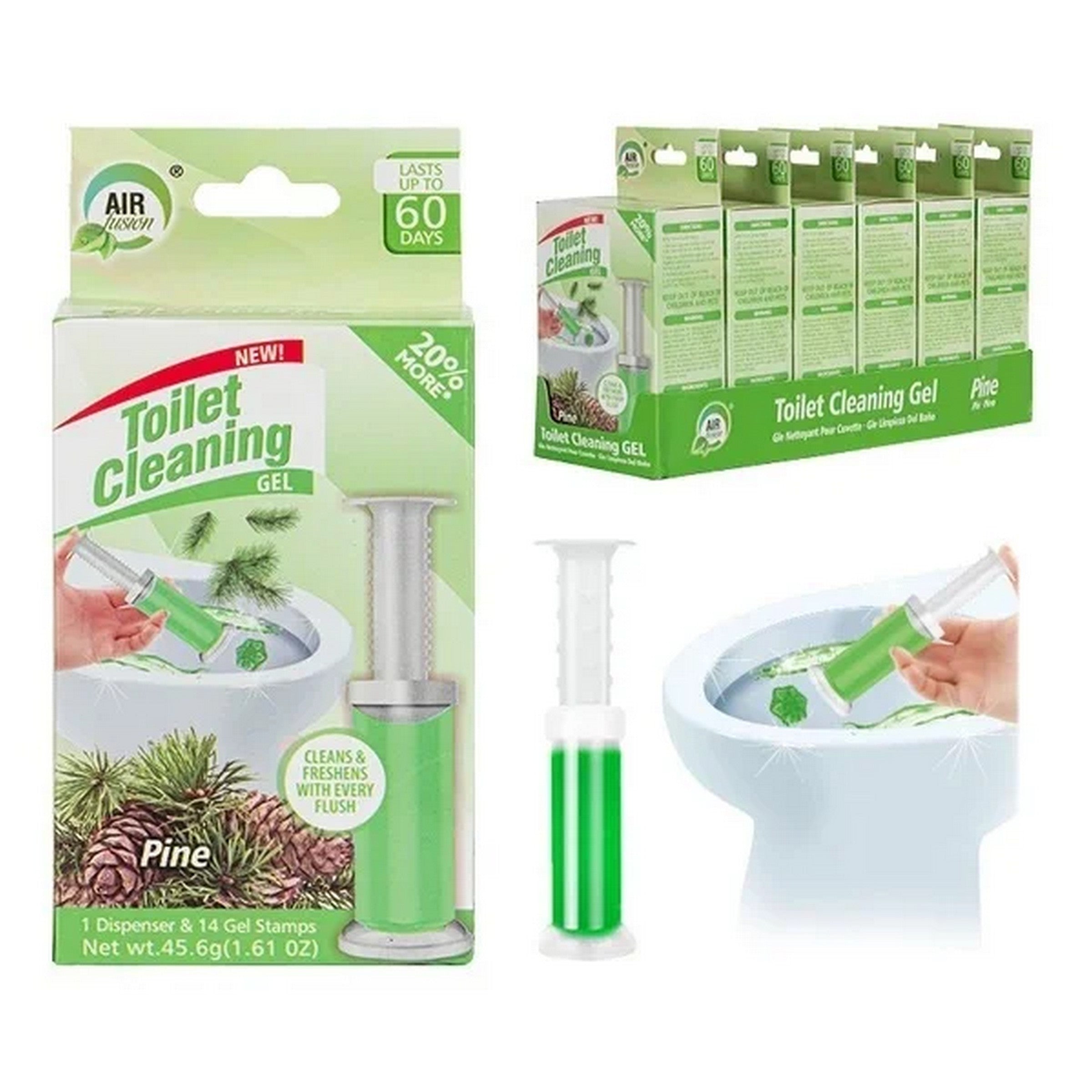 Air Fusion Toilet Cleaning Gel - Pine 1.6oz