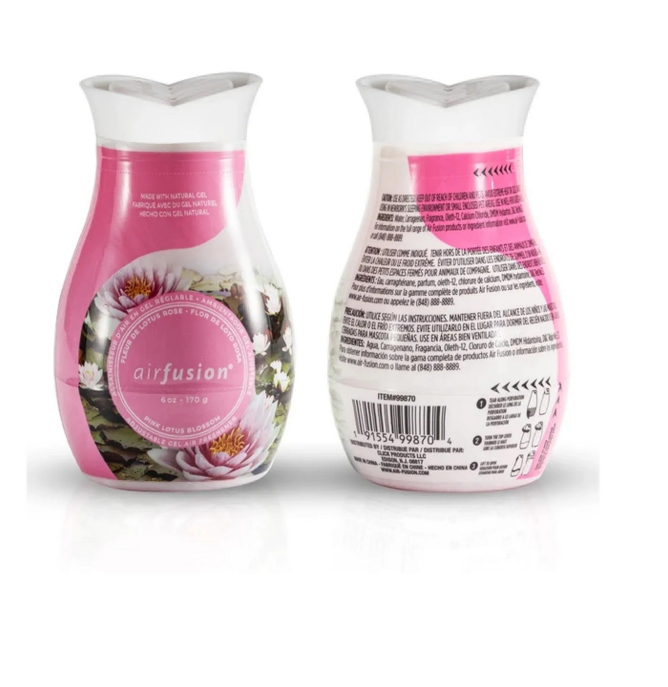 Air Fusion Adjustable Gel Air Freshener - Pink Lotus Blossom 6oz
