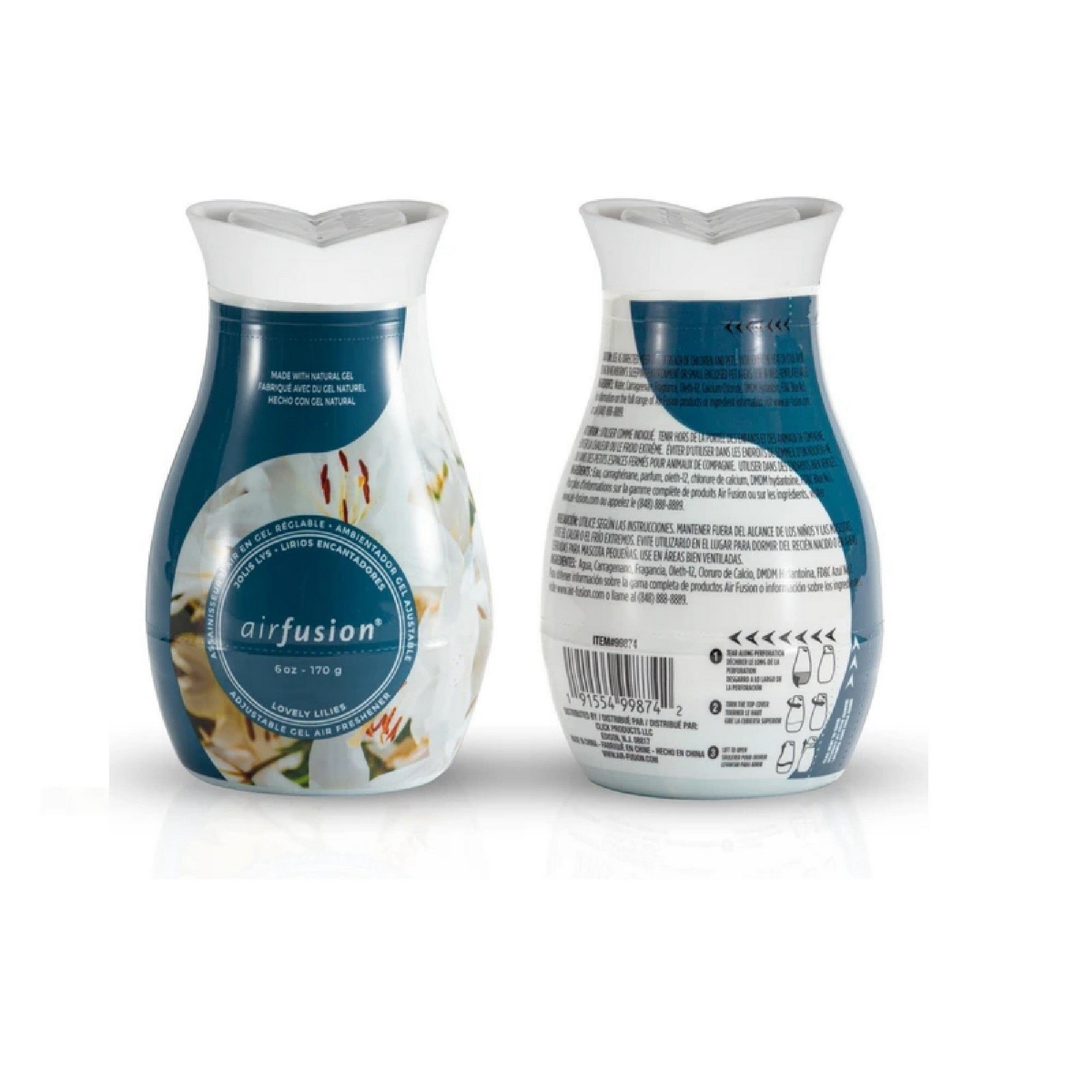 Air Fusion Adjustable Gel Air Freshener - Magnolia Peach 6oz