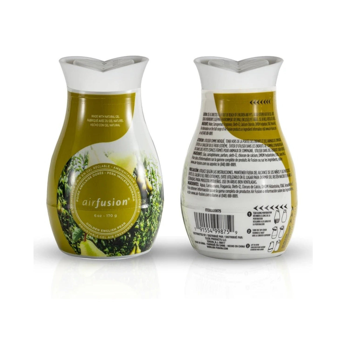Air Fusion Adjustable Gel Air Freshener 6oz Golden English Pea