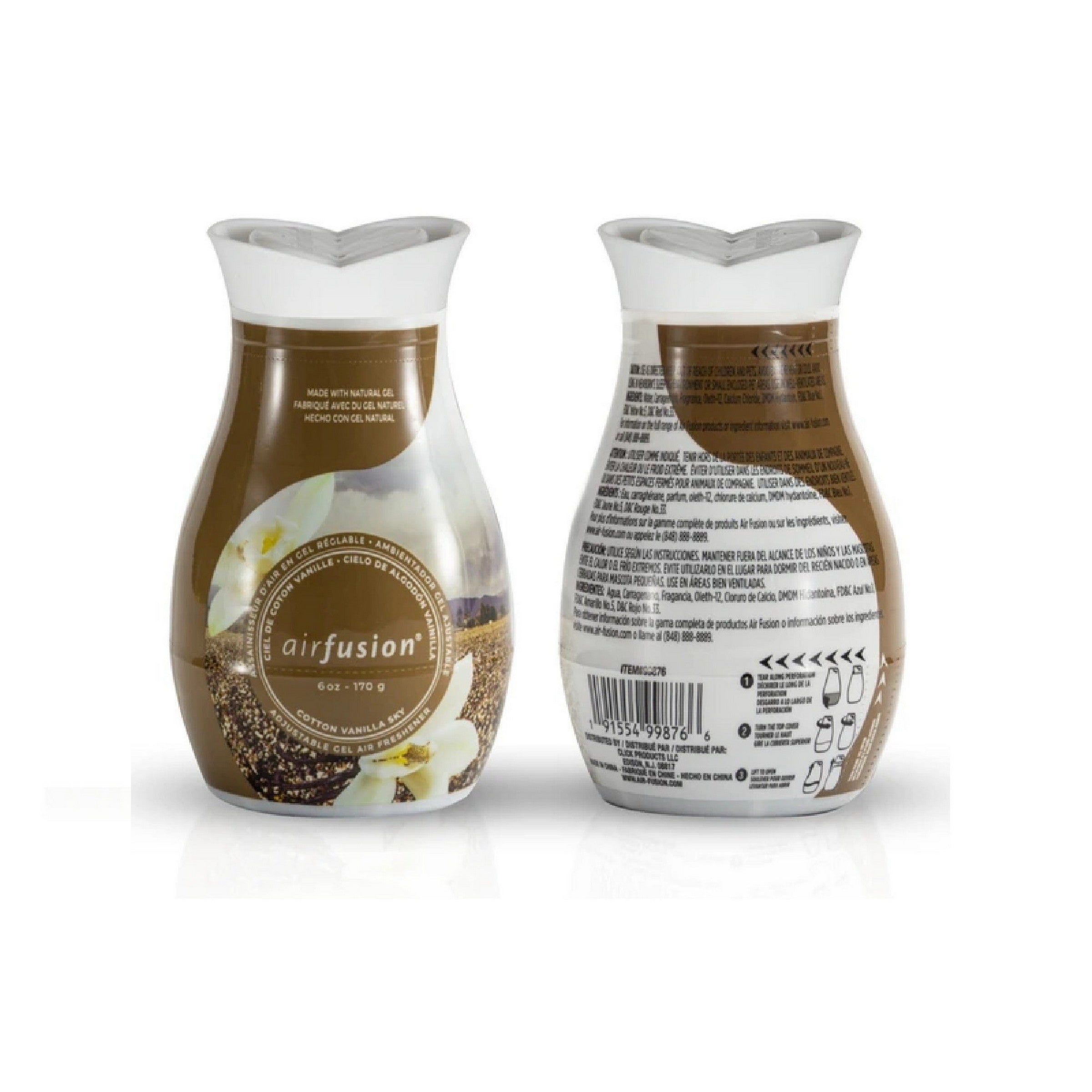 Air Fusion Adjustable Gel Air Freshener - Lovely Lilies 6oz