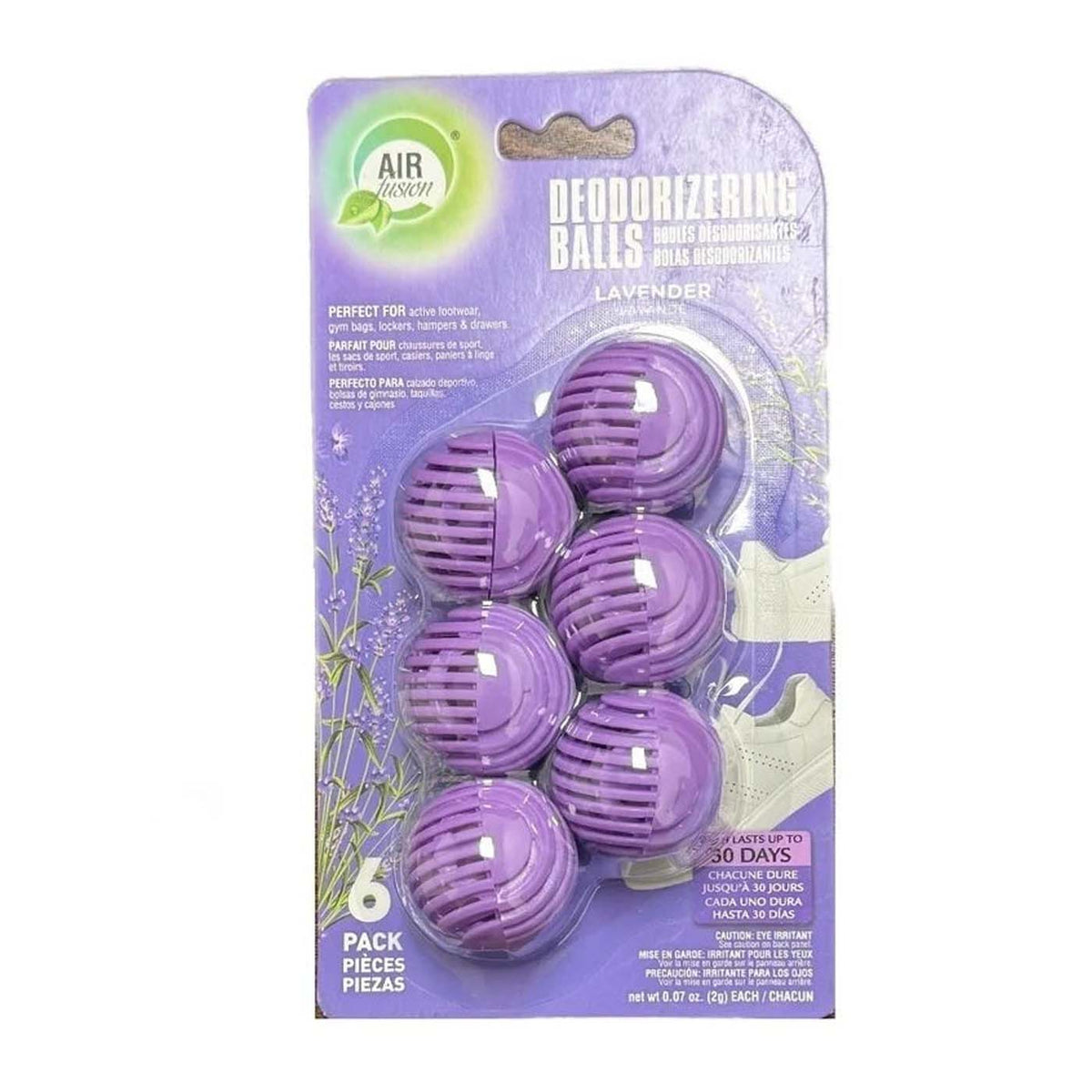 Deodorizing Balls 6pk- Lavender
