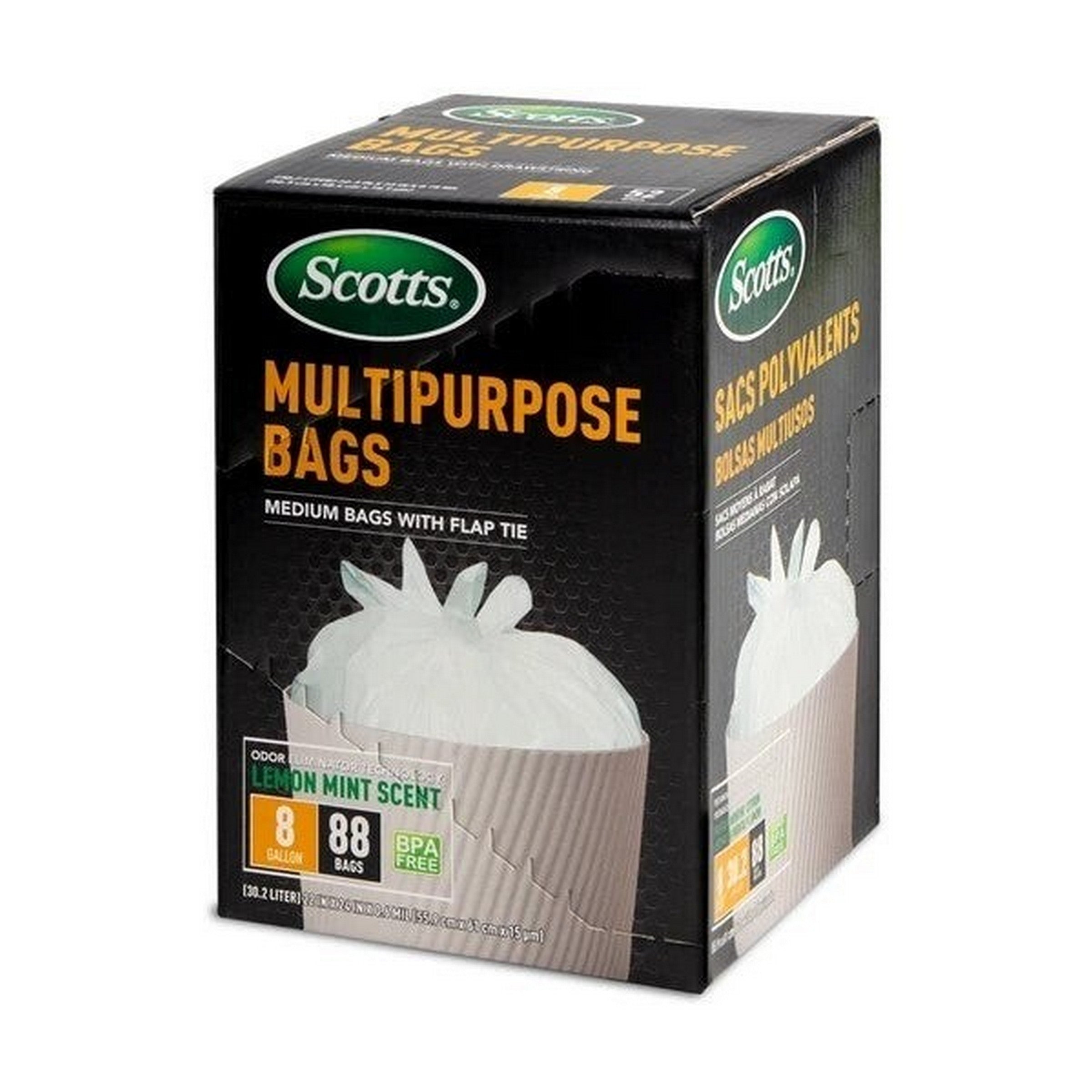 Scotts 24 Clear Blue Drawstring Flex Recycling Bags 33 gal 30x32in 
