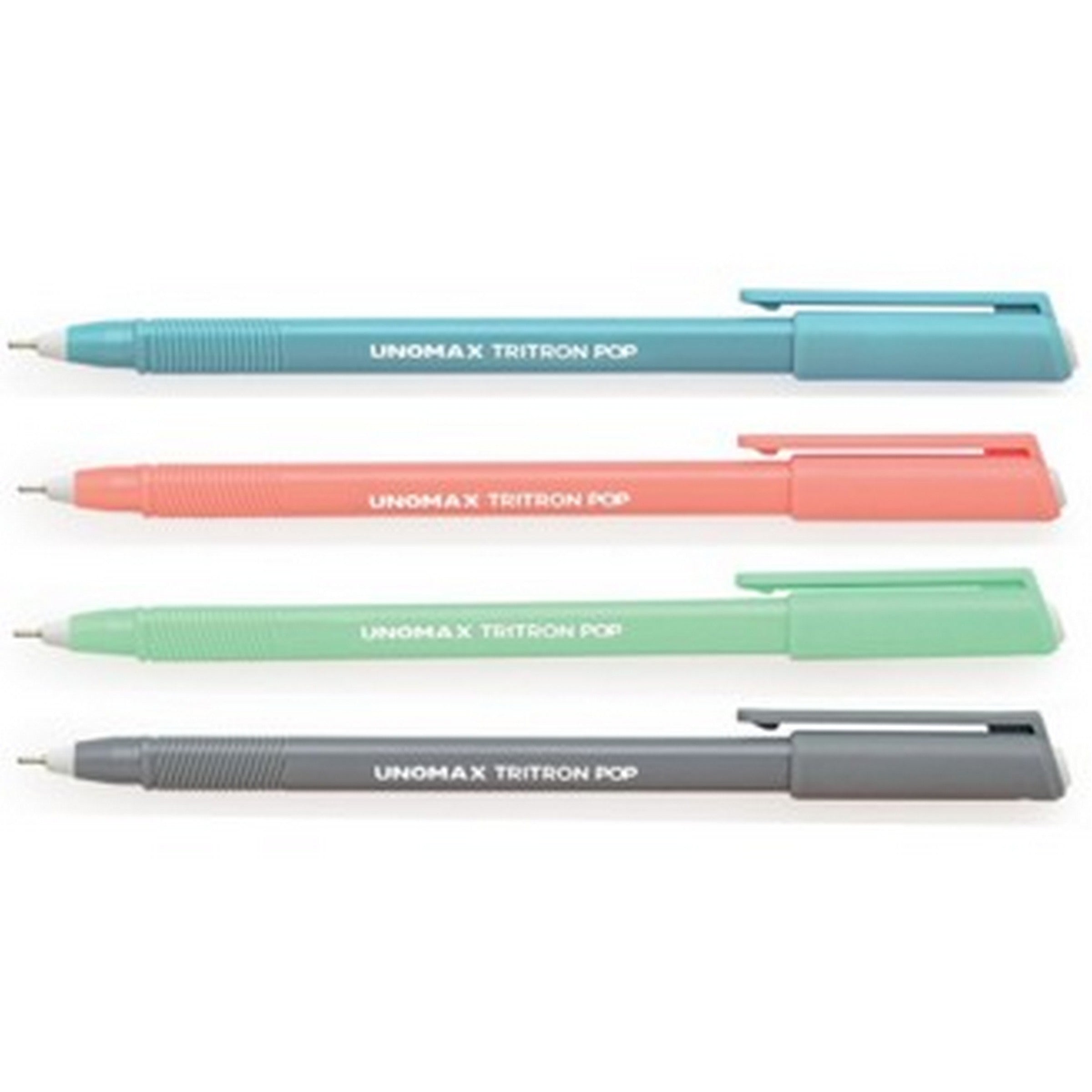 Unomax Triton Pop 4 Hybrid Pens 0.7mm - Assorted Color Inks - Packaging may vary VRT 