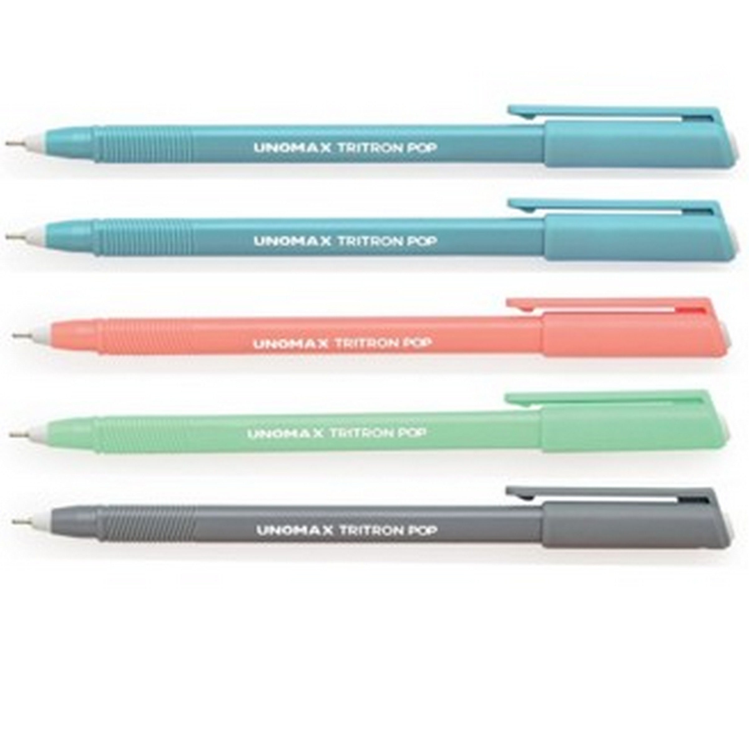 Unomax Triton Pop 5 Hybrid Pens 0.7mm - Assorted Color Inks - Pastel or Classic Colors VRT 