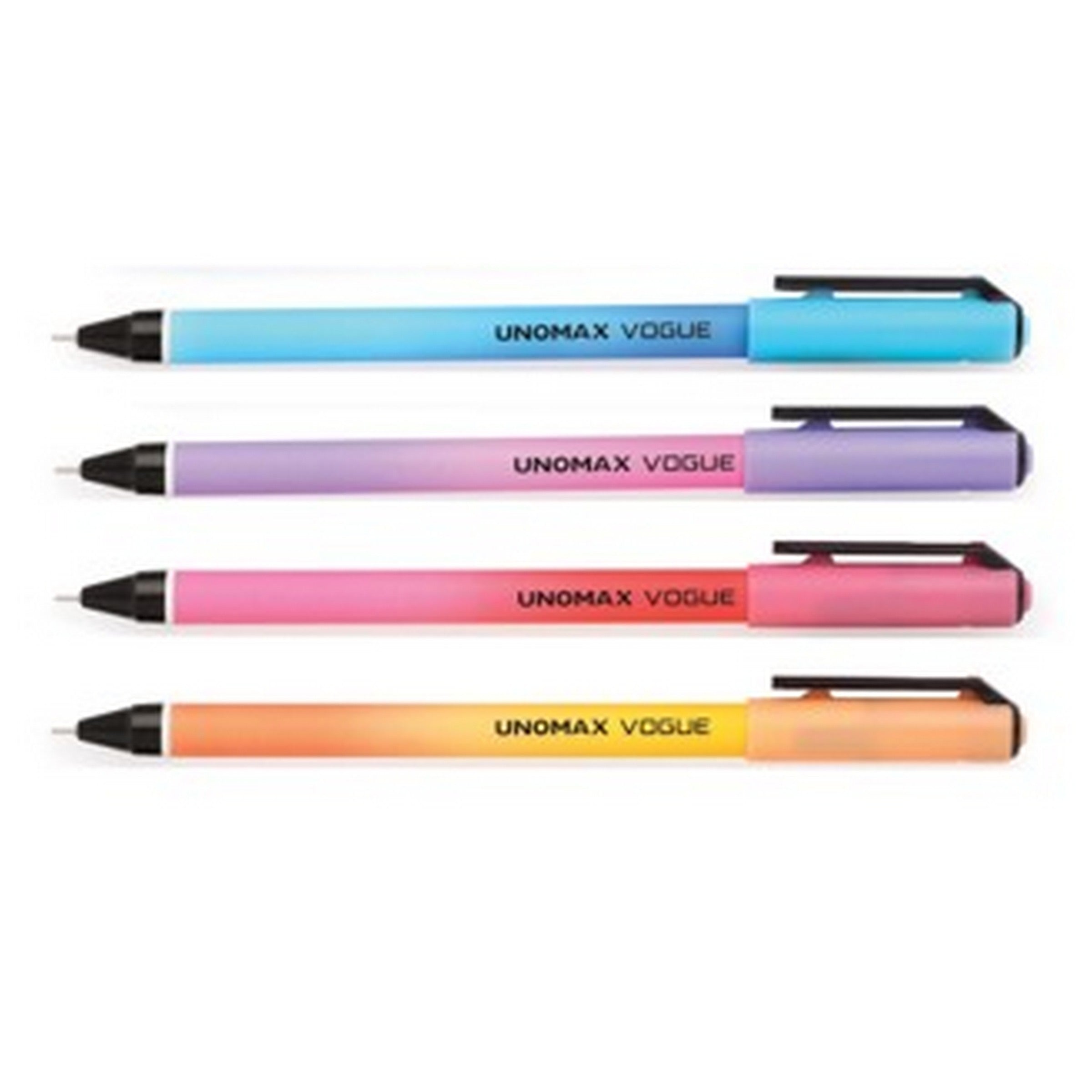Unomax Vogue 4 Hybrid Pens 0.7mm - Fancy Color Inks - Packaging may vary VRT