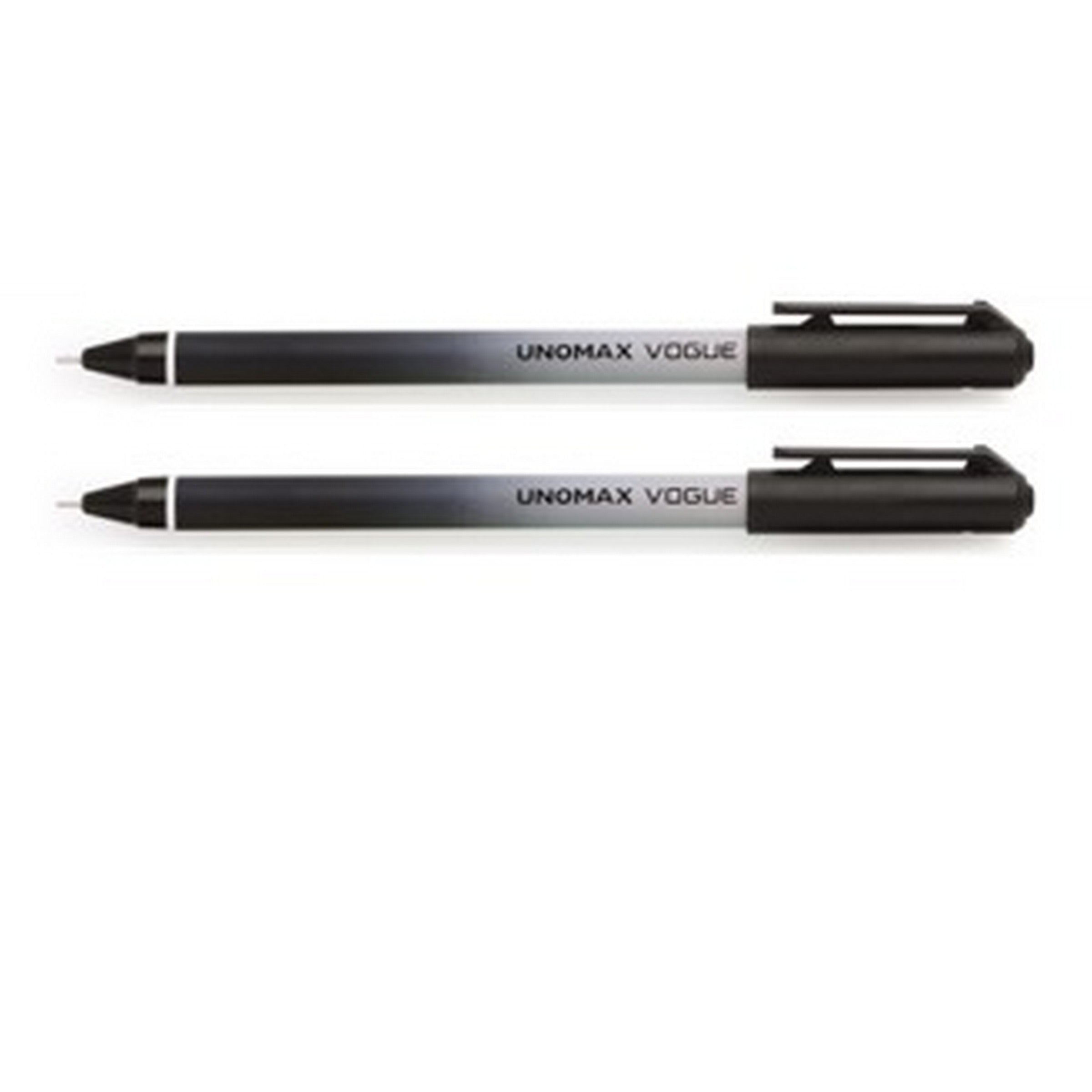Unomax Vogue 2 Hybrid Ball Point Pens - Black Ink 0.7mm