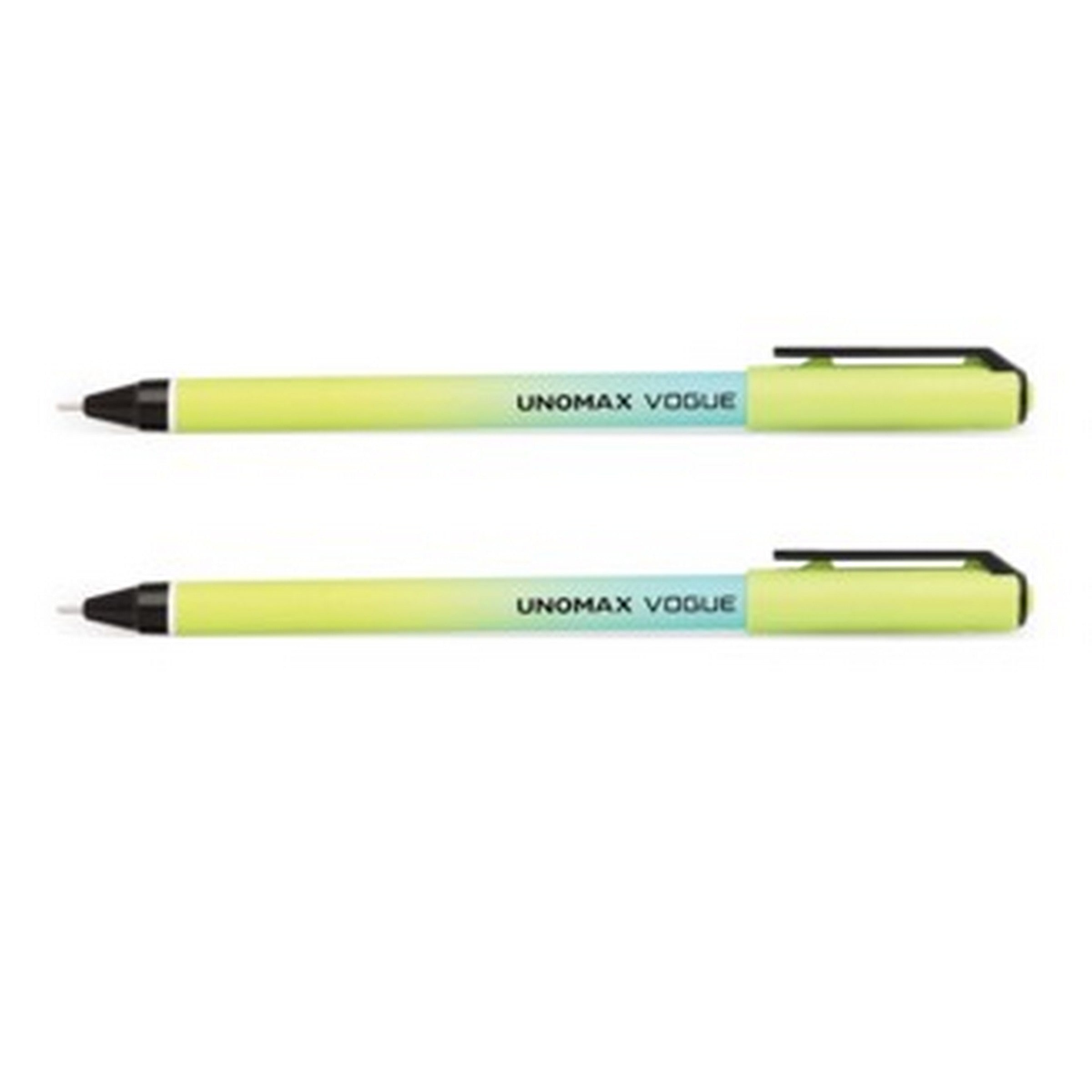 Unomax Vogue 2 Hybrid Ball Point Pens - Green Ink 0.7mm 