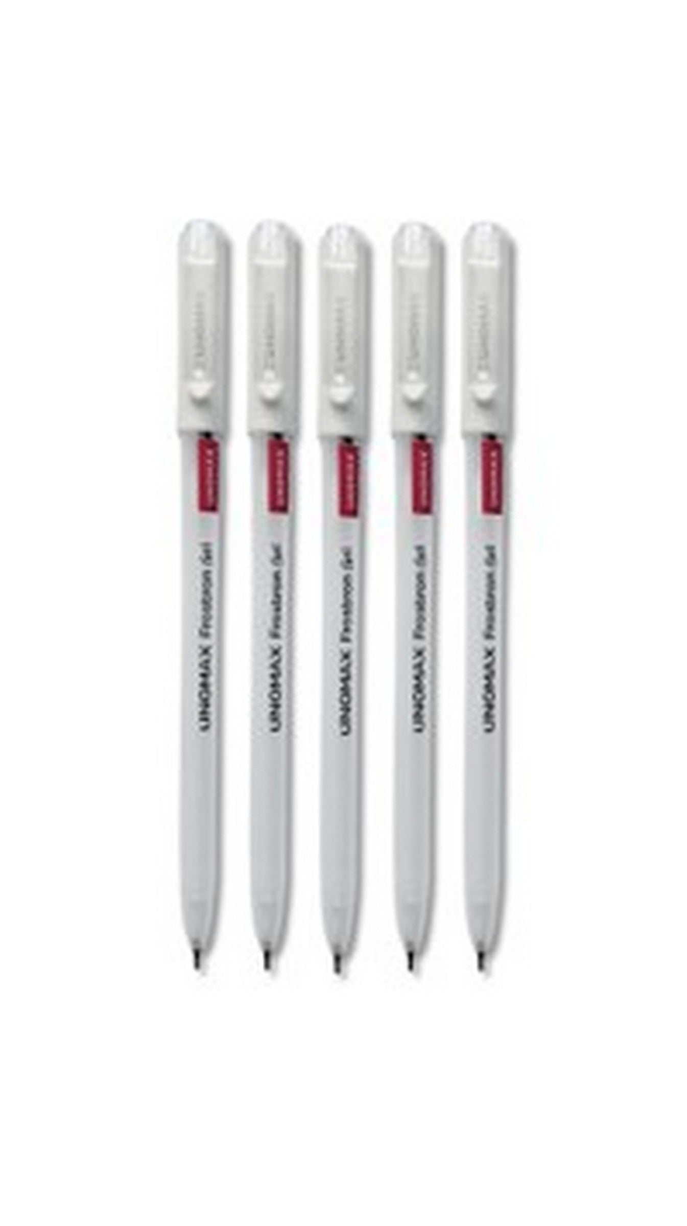 Unomax Frostron 5 Gel Pens - White Ink 5.6in