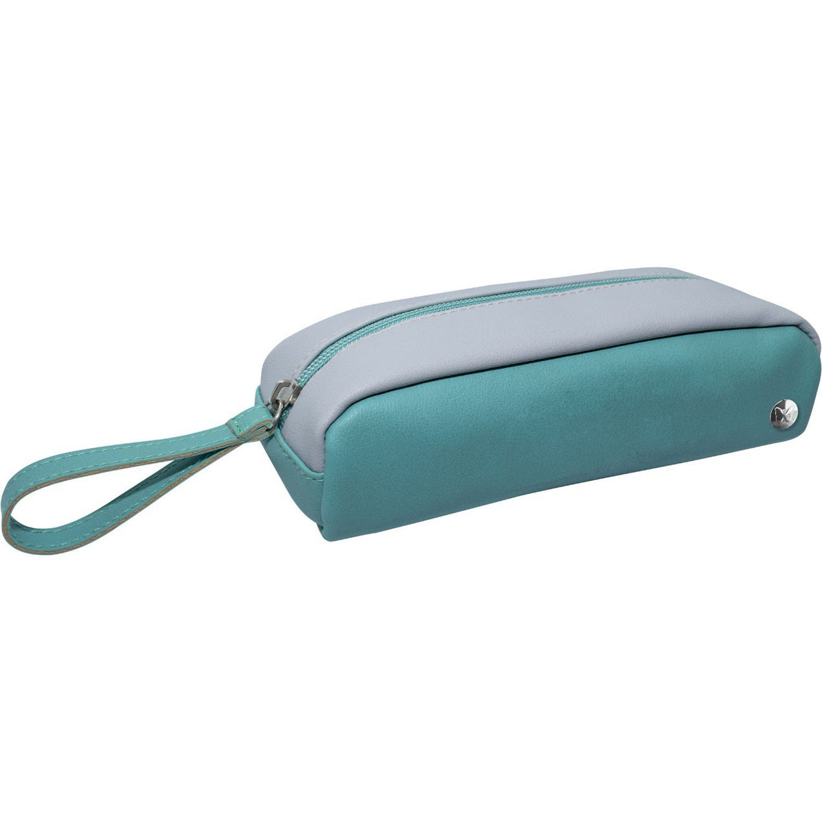 Elite Toob Leatherette 1 Compartment Pencil Case - Blue/Green 8x3.25x2in