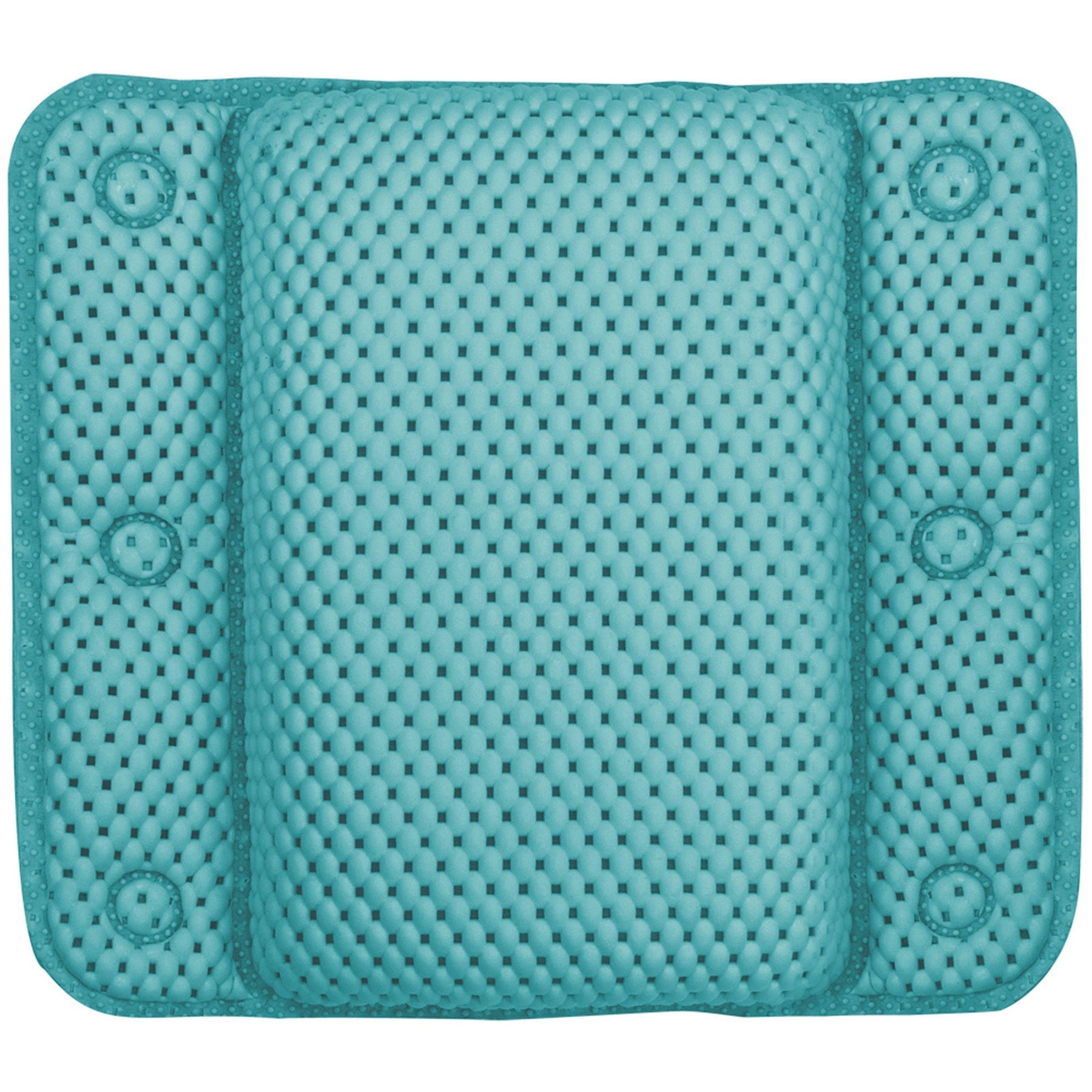 Bath Head Rest Anti-slip 100% PVC - Aqua 11.5x12in