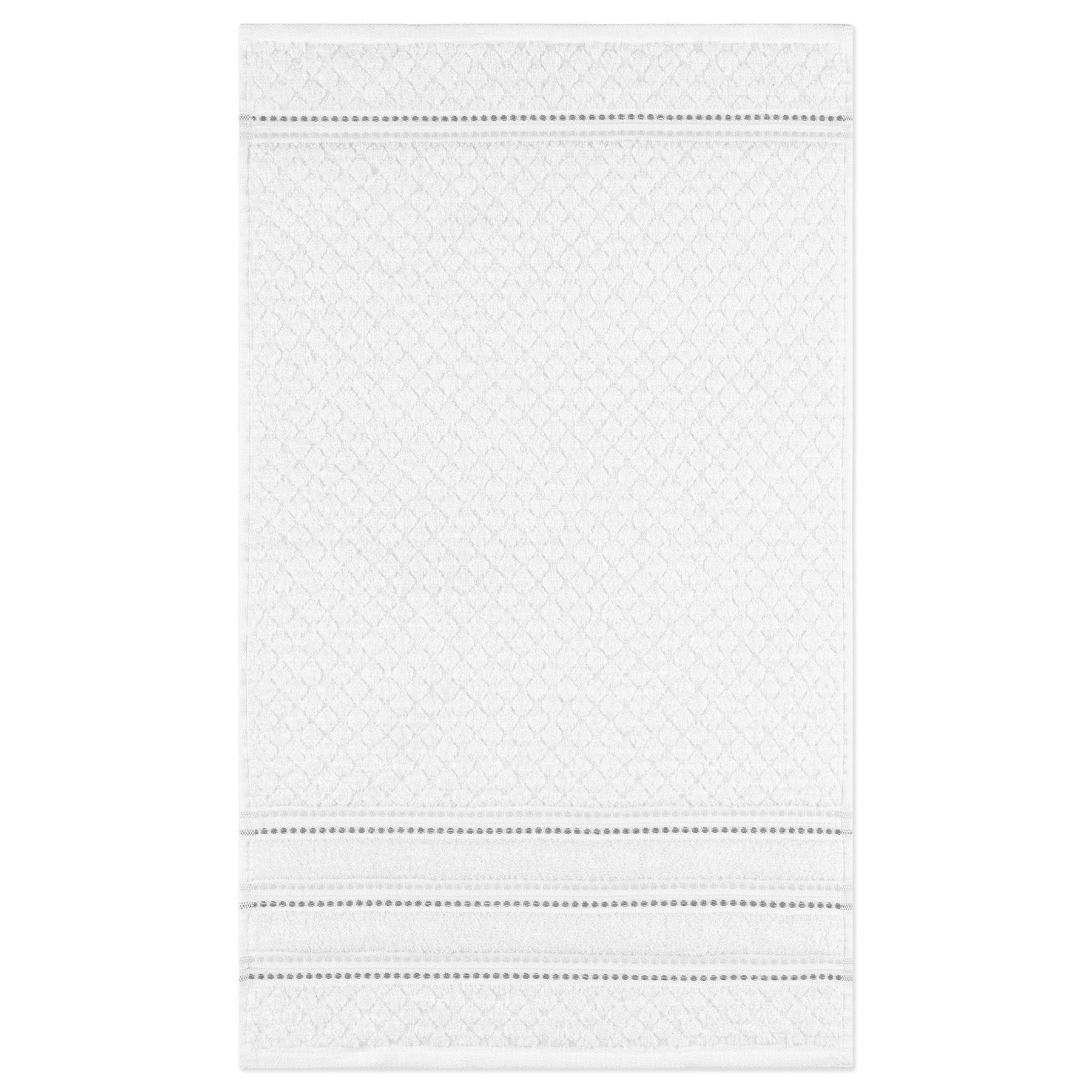 Ambiance Collection Terry Hand Towel 100% Cotton - White 15x26in