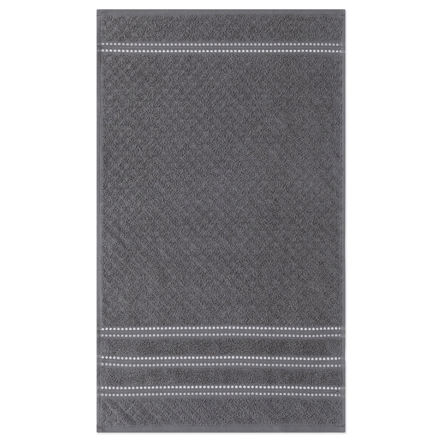 Ambiance Collection Terry Hand Towel 100% Cotton - Charcoal 15x26in