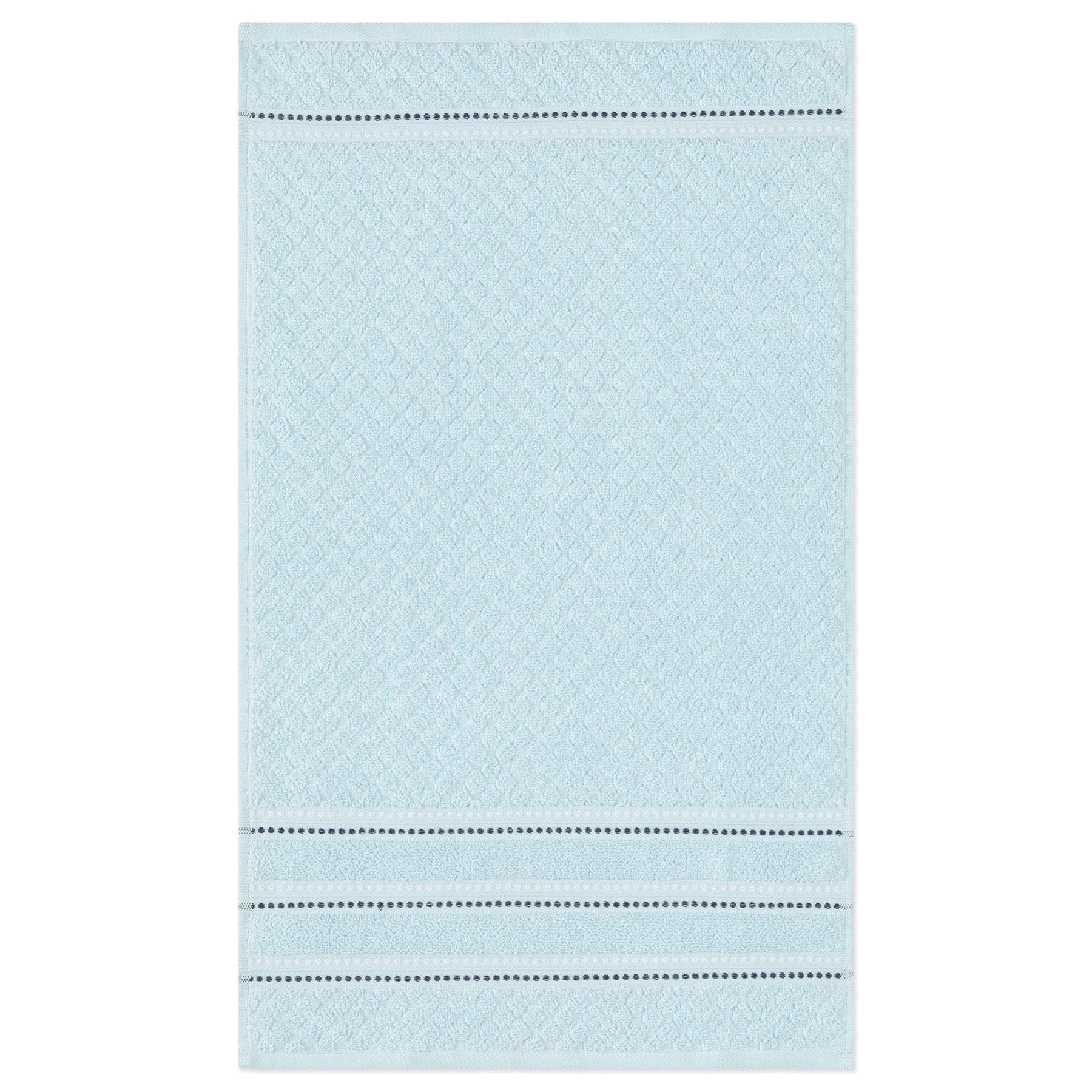 Ambiance Collection Terry Hand Towel 100% Cotton - Aqua 15x26in
