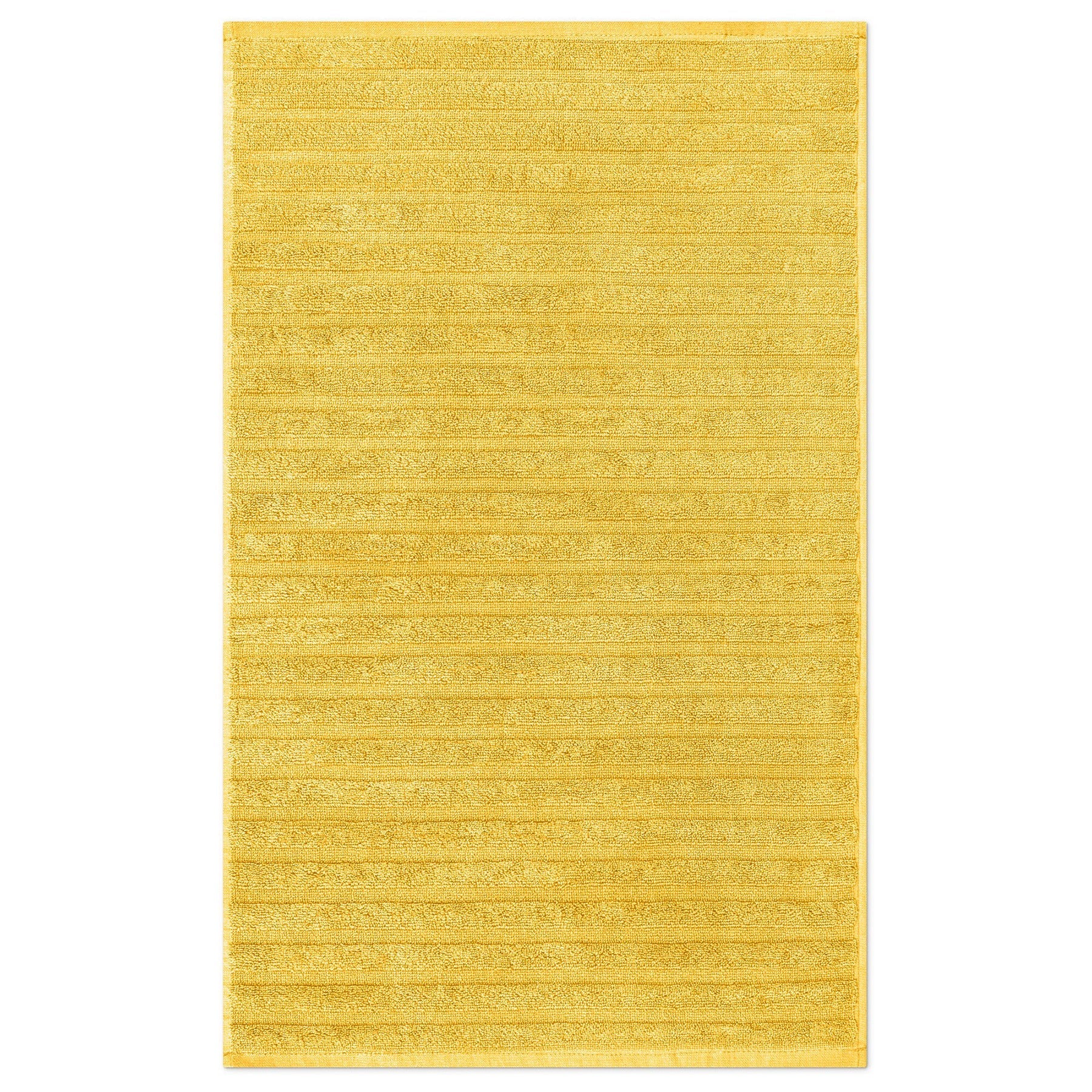 Woven Textured Terry Hand Towel 100% Cotton - Yellow 16x26in